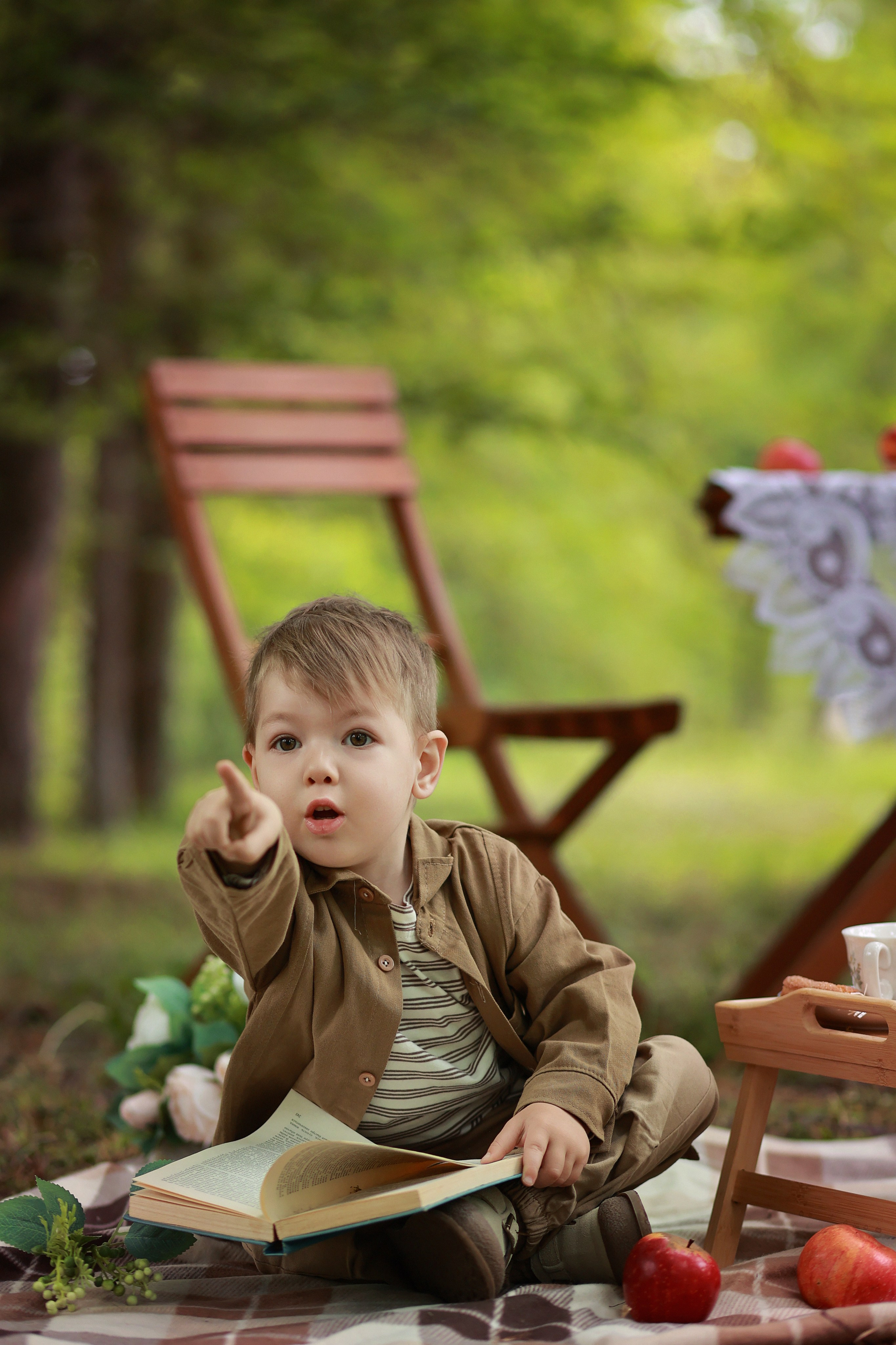 Чаепитие в парке. Детский семейный фотограф Краснодар