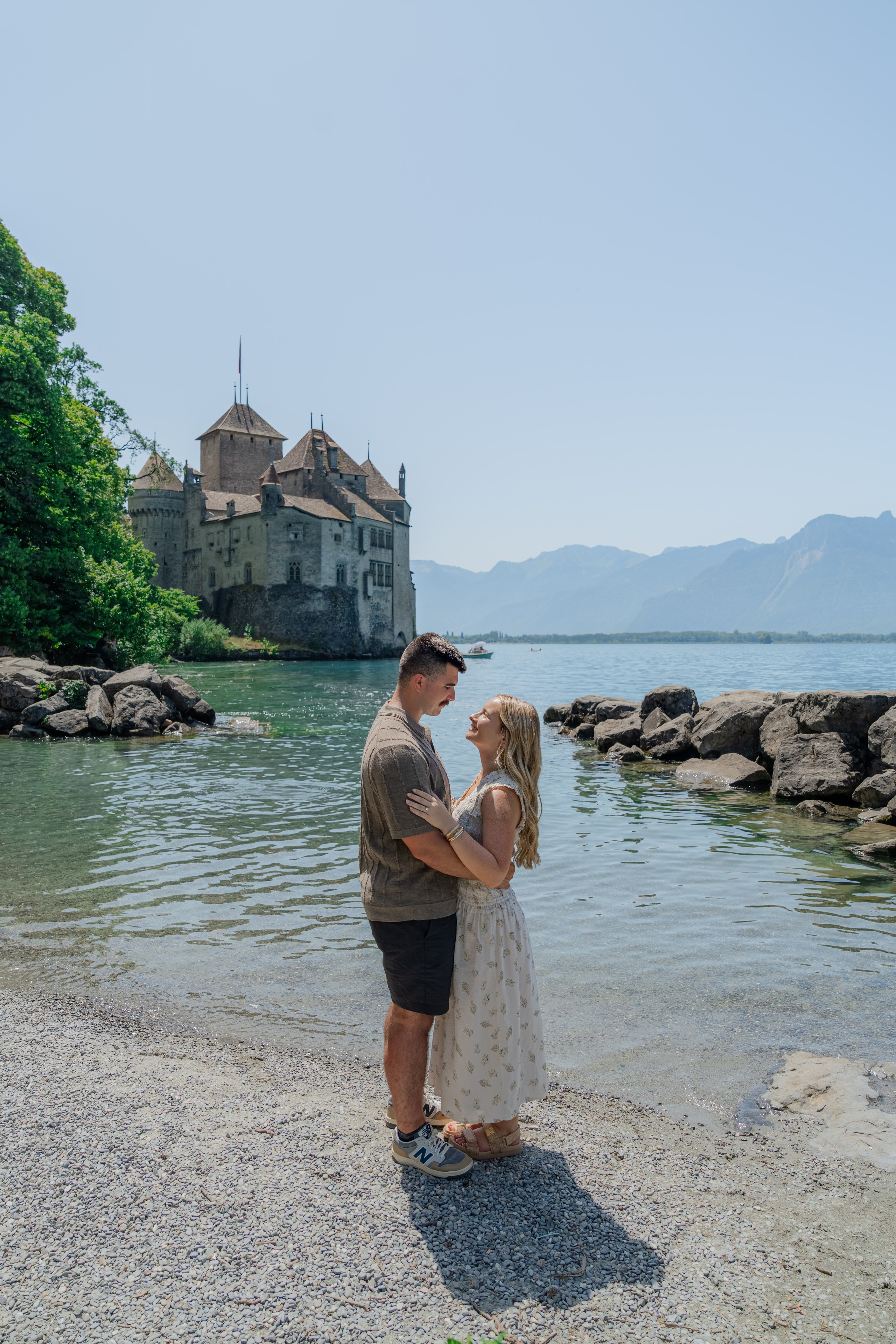 Brooklyn & Dakota | Proposal Montreux. Профессиональный свадебный фотограф в Женеве и Швейцарии | Таня Вовчецкая