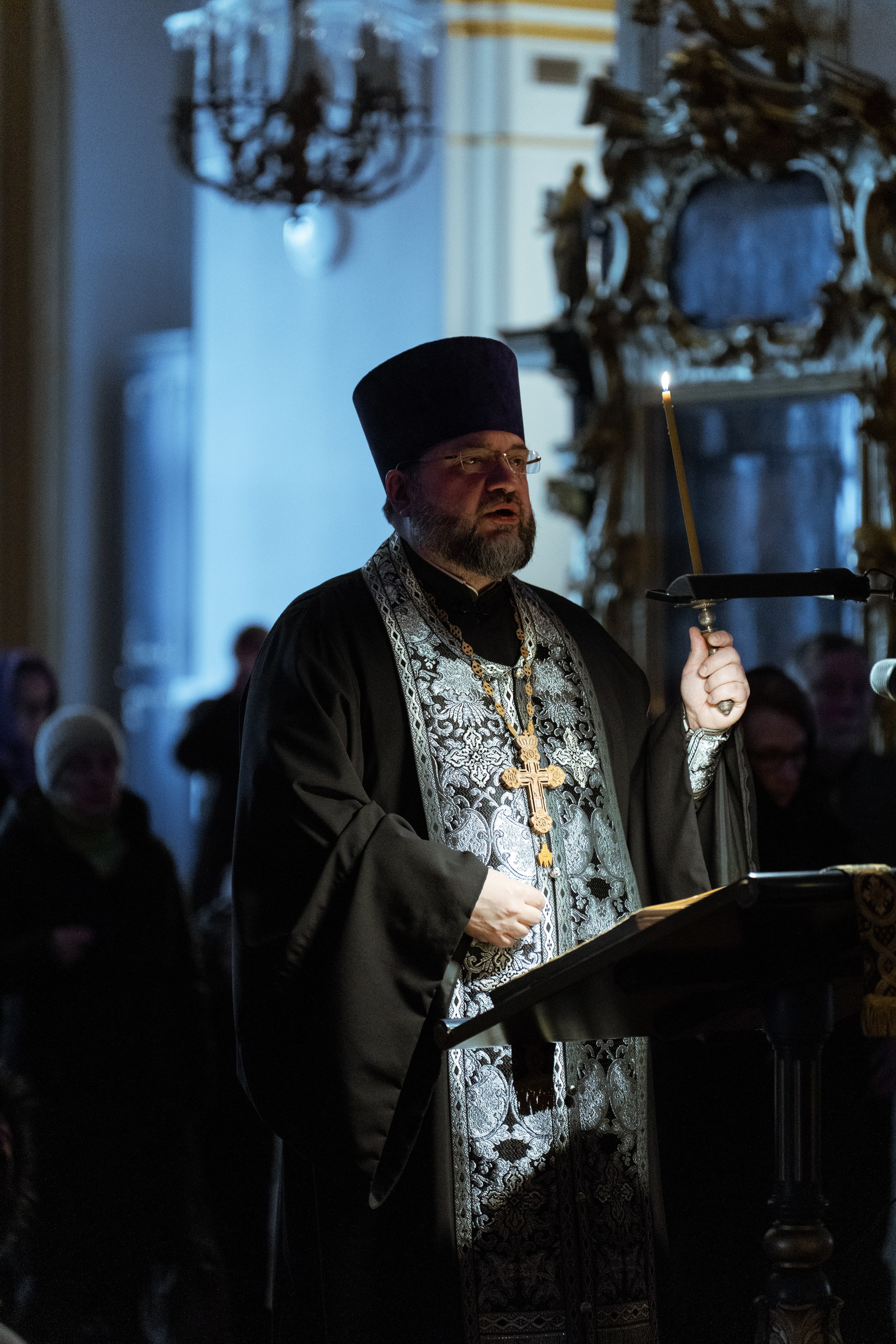 Великое повечерие с чтением Великого покаянного канона преп. Андрея Критского. НИКОЛО-БОГОЯВЛЕНСКИЙ МОРСКОЙ СОБОР