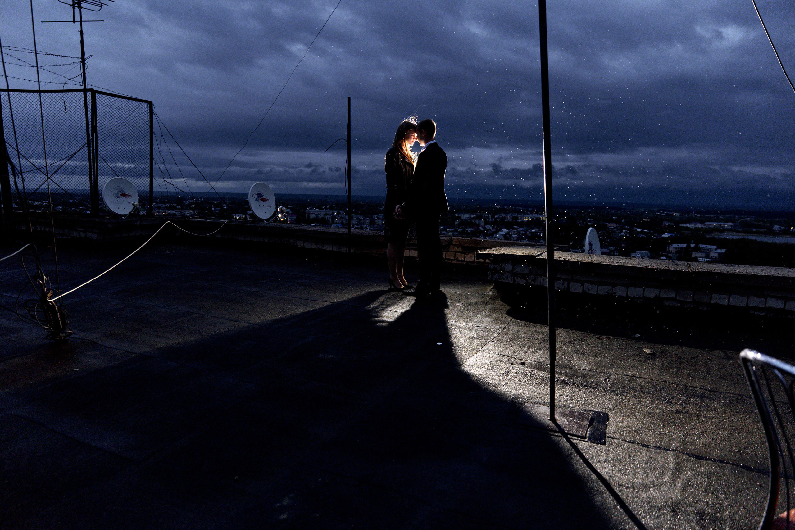 На крыше. Фотограф Александр Казин