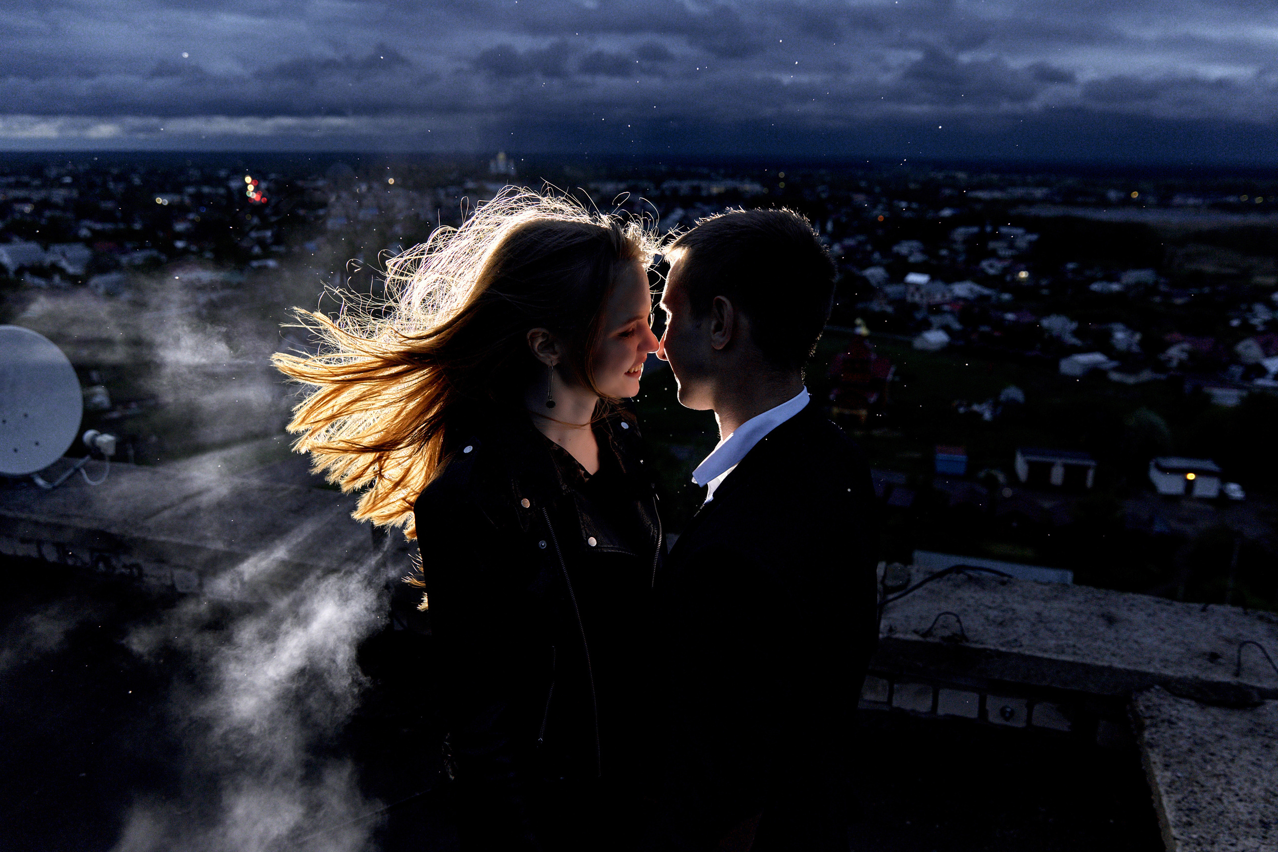 На крыше. Фотограф Александр Казин