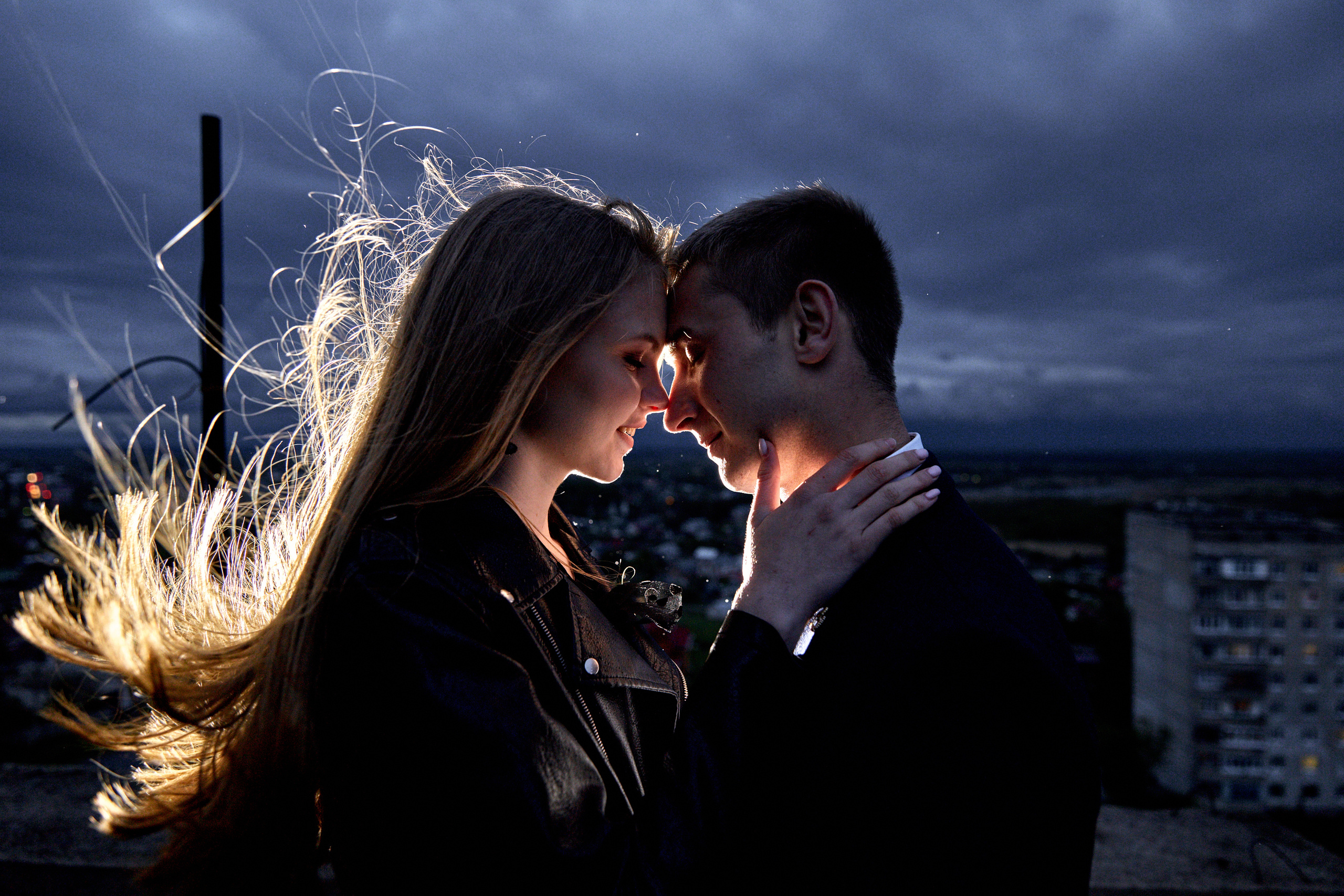 На крыше. Фотограф Александр Казин