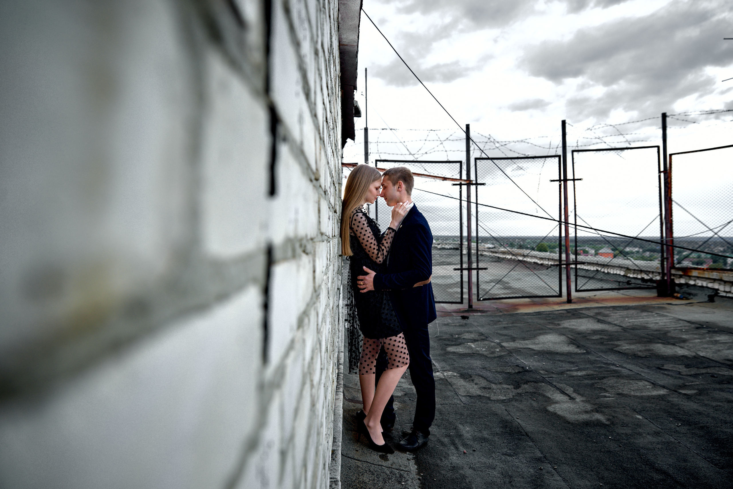 На крыше. Фотограф Александр Казин