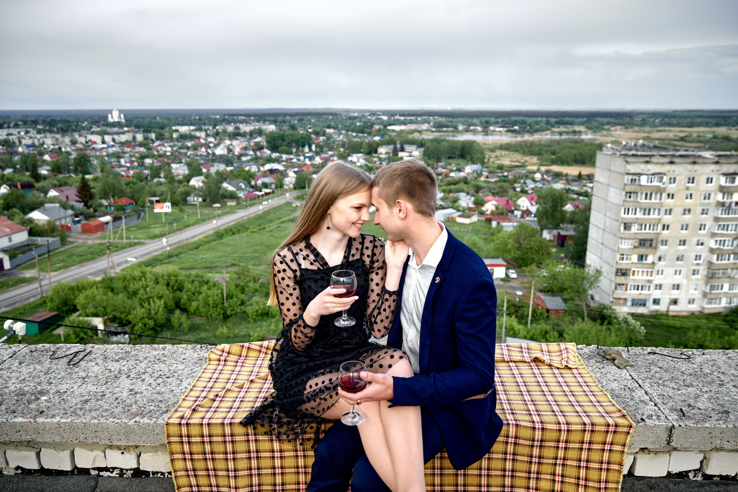 На крыше. Фотограф Александр Казин