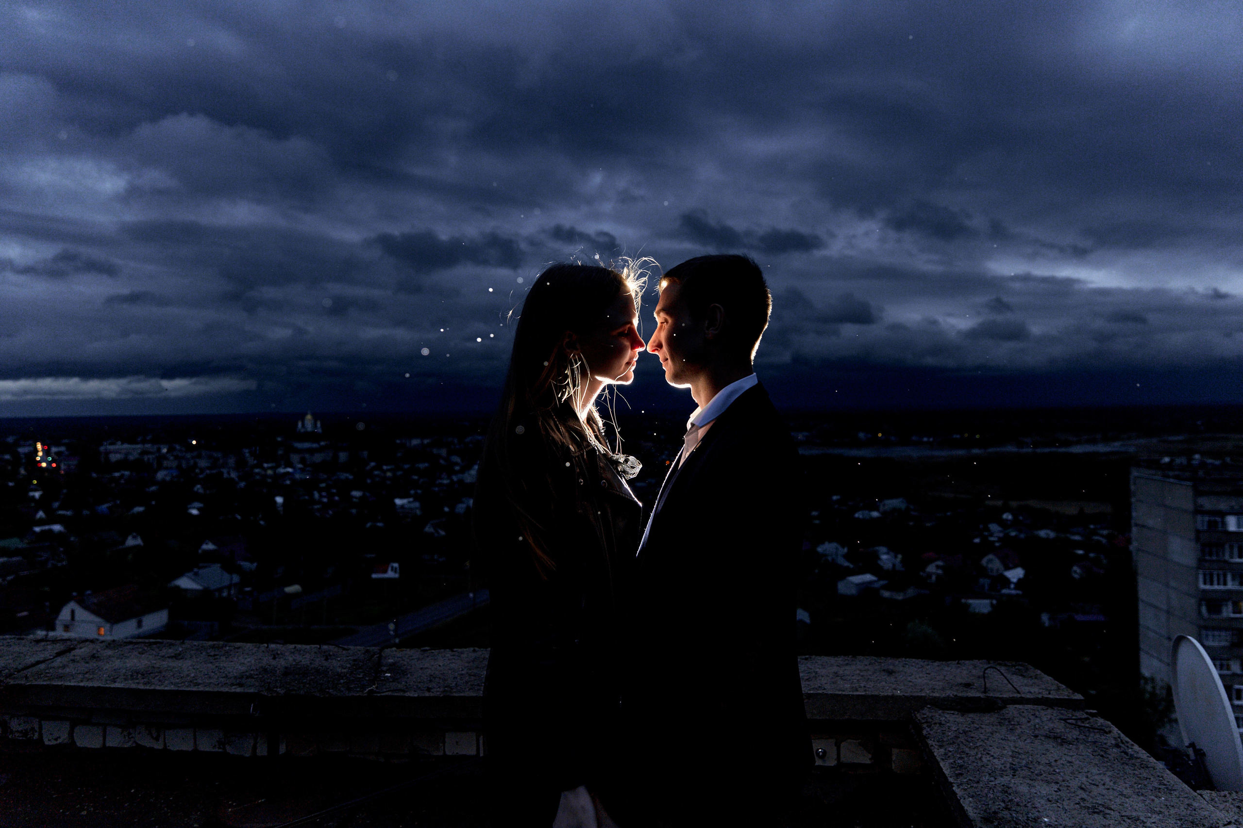 На крыше. Фотограф Александр Казин