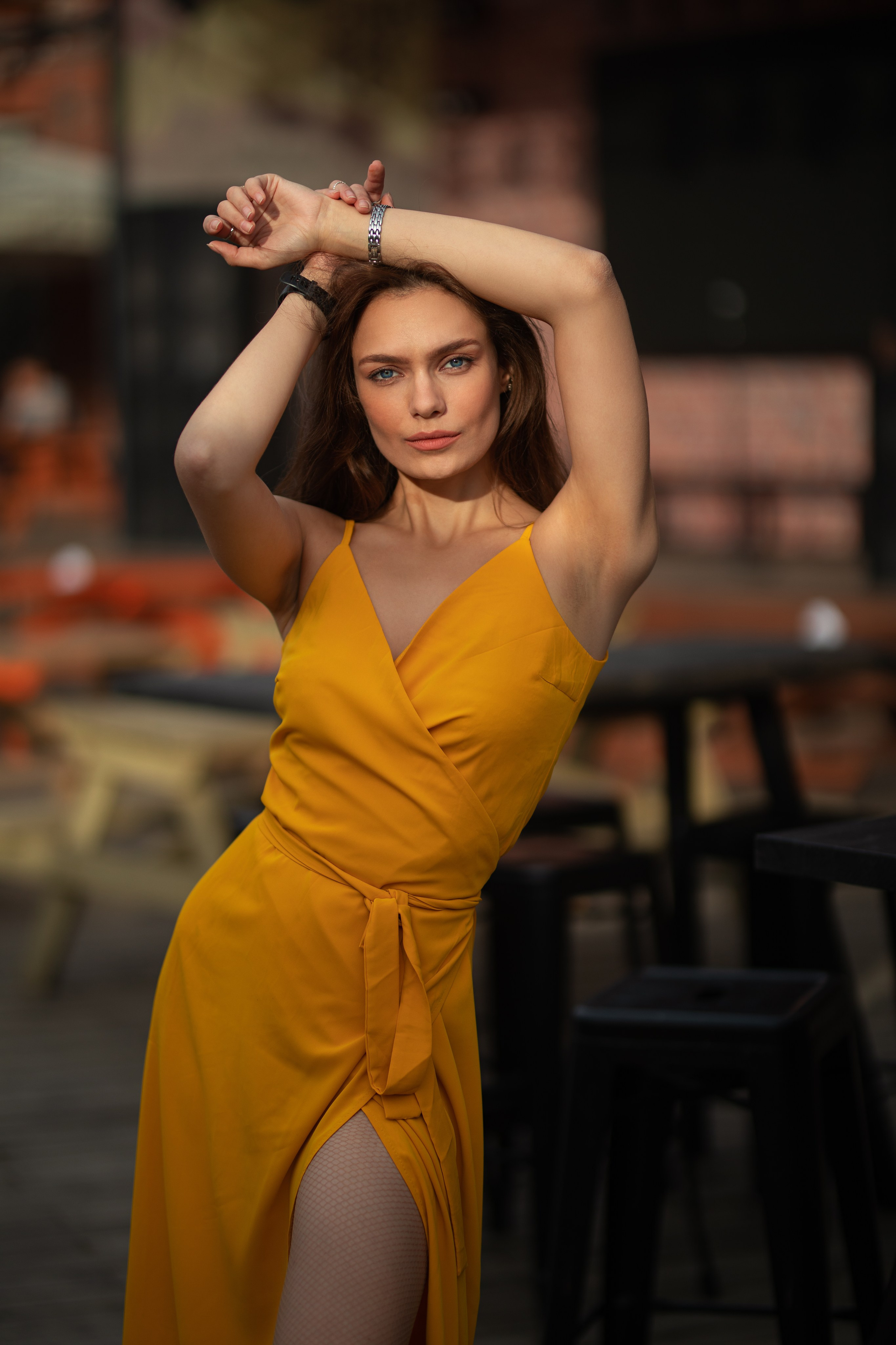 Летняя съемка с Екатериной на городской площади в Воронеже в формате для «себя»