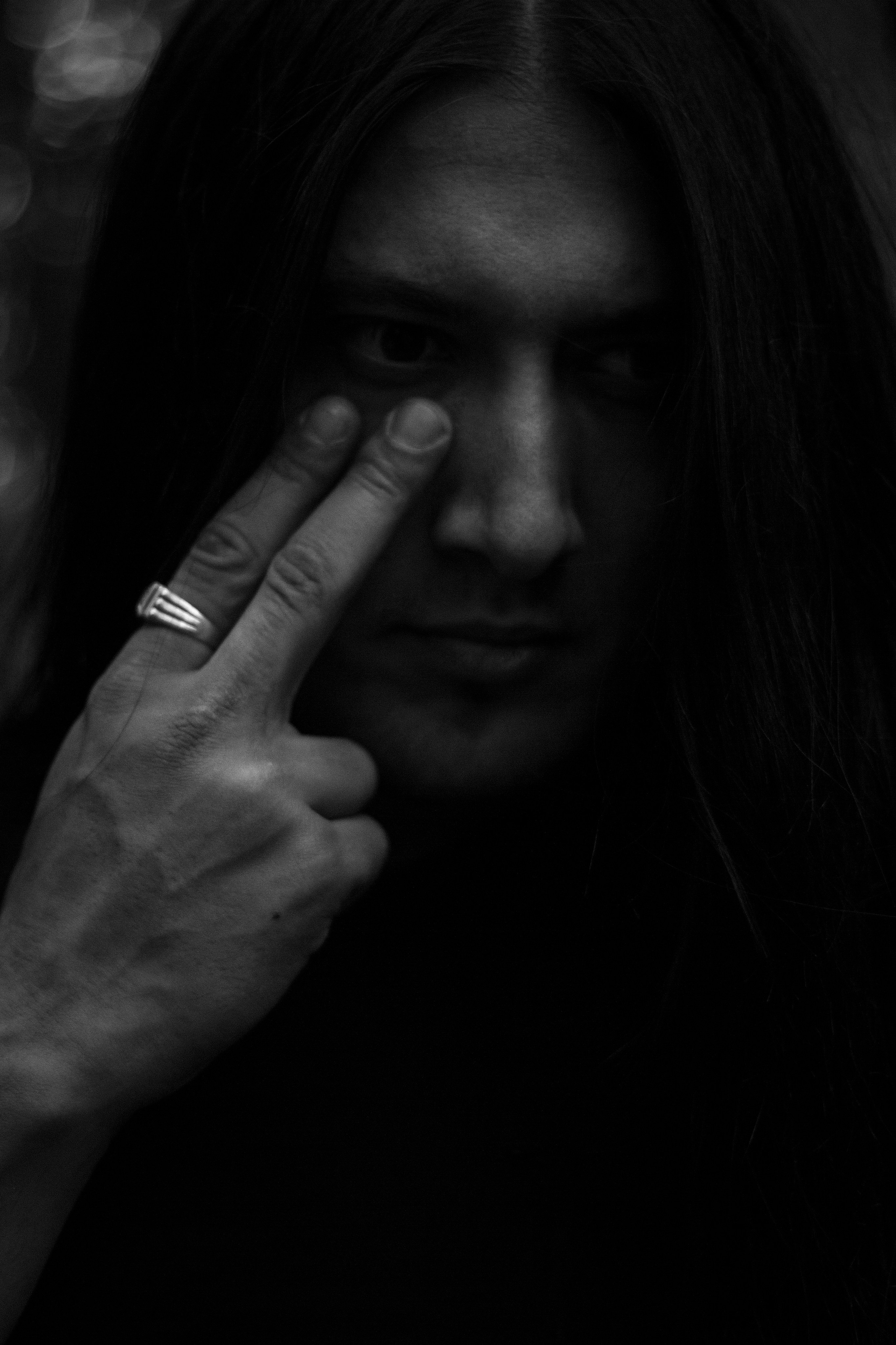 мужской образ, портретная фотография, дымная фотосессия