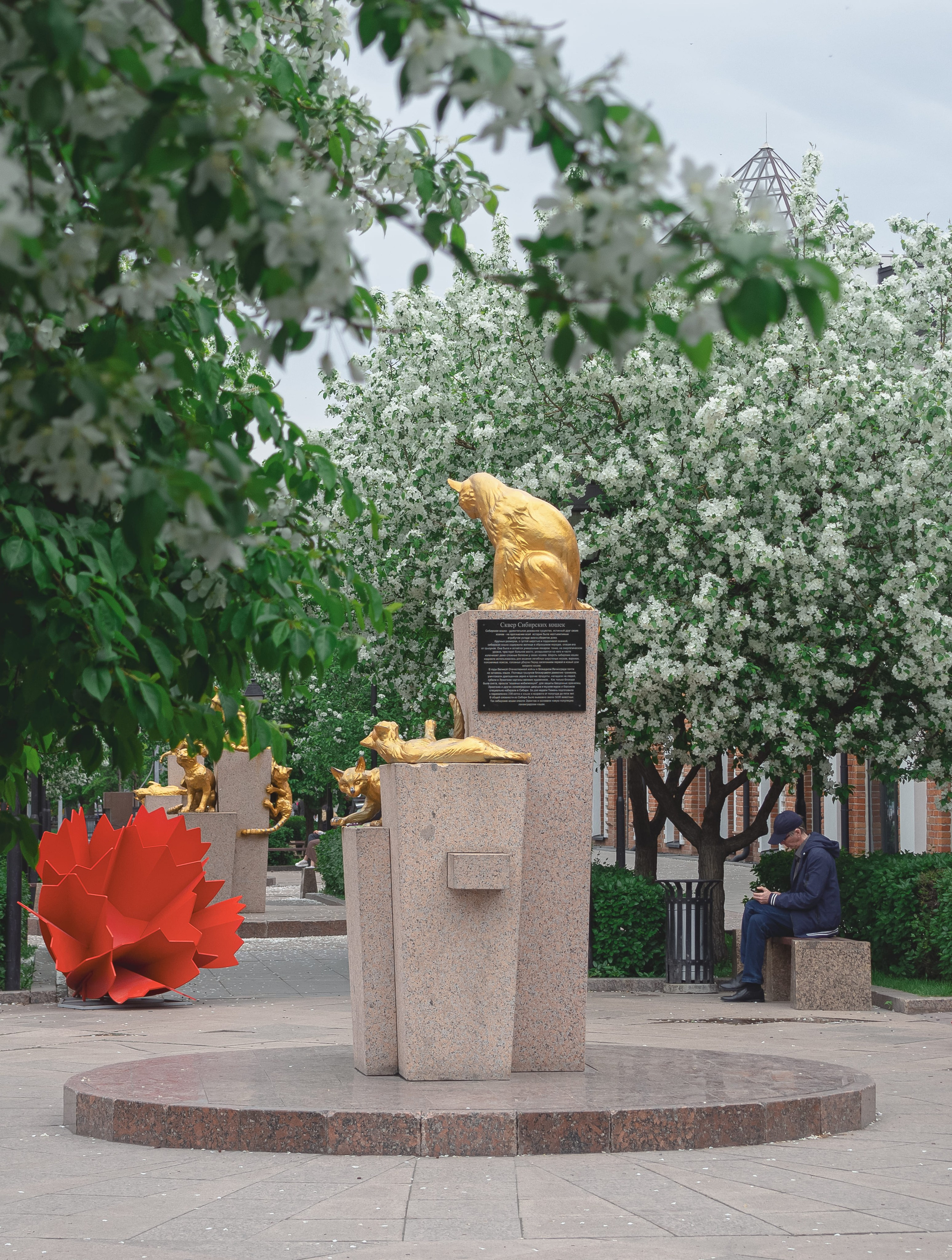 Сквер Сибирских кошек в Тюмени