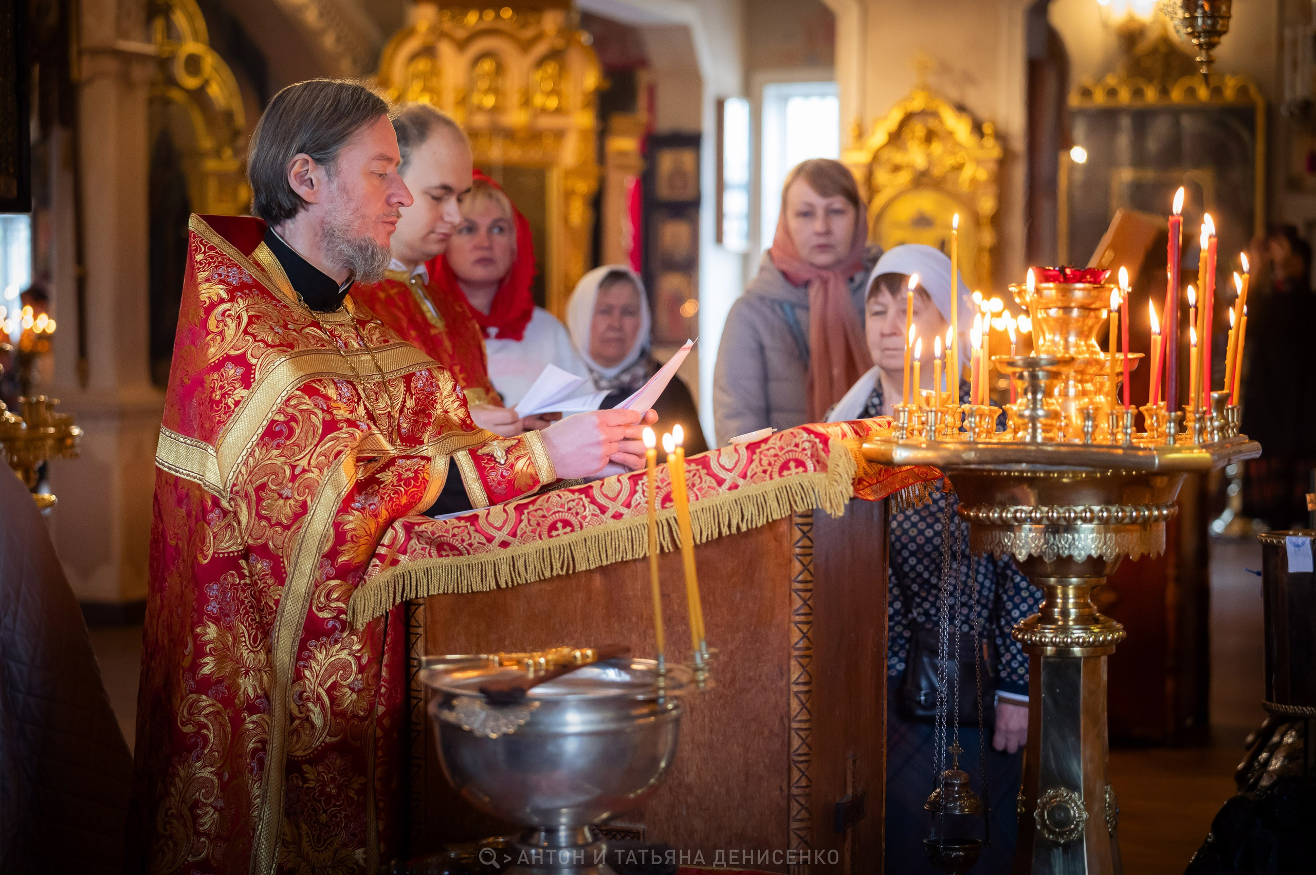Храм Преображения Господня в Богородском. Антипасха. Антон и Татьяна Денисенко — В храме