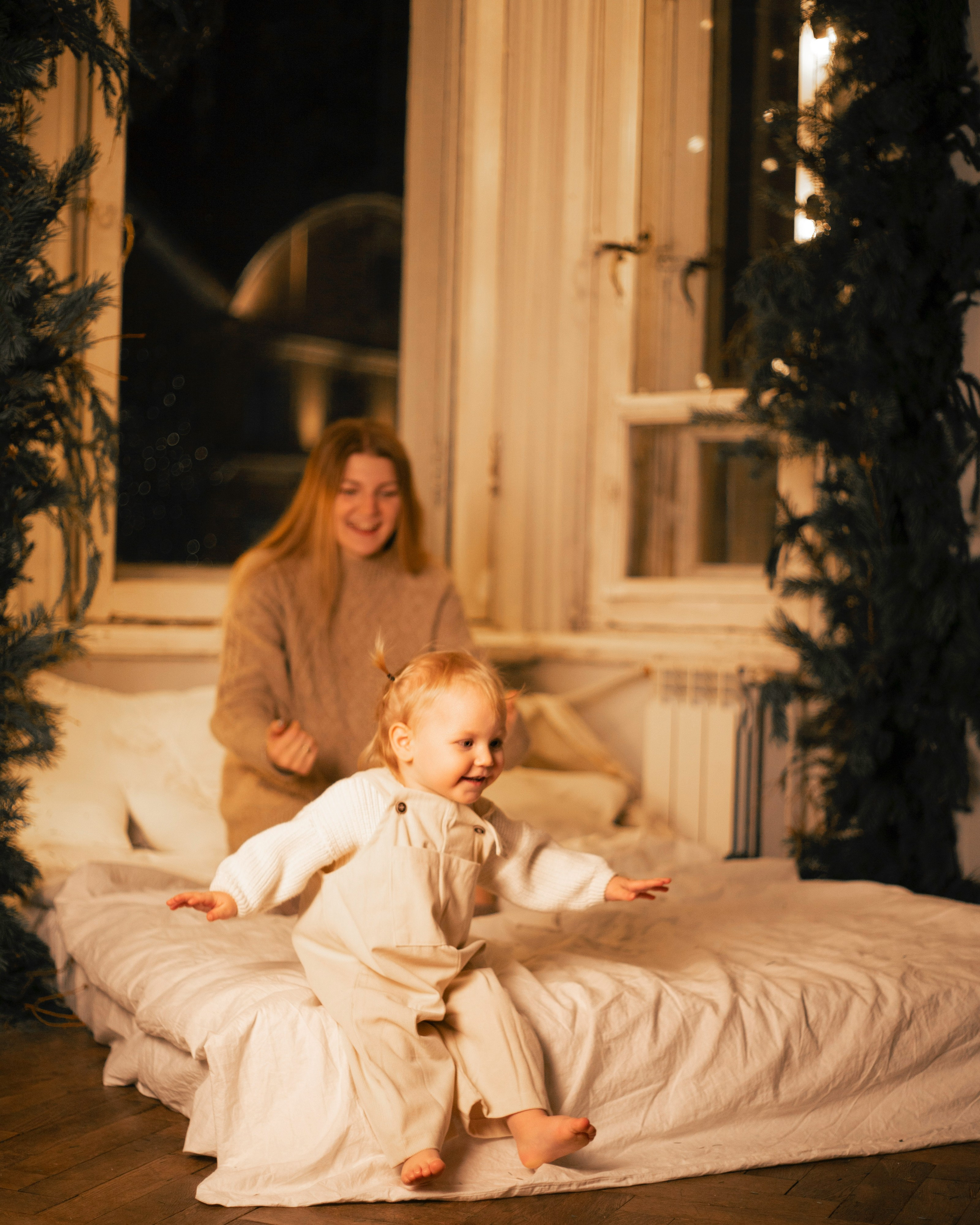 Новогодняя съёмка в фотостудии