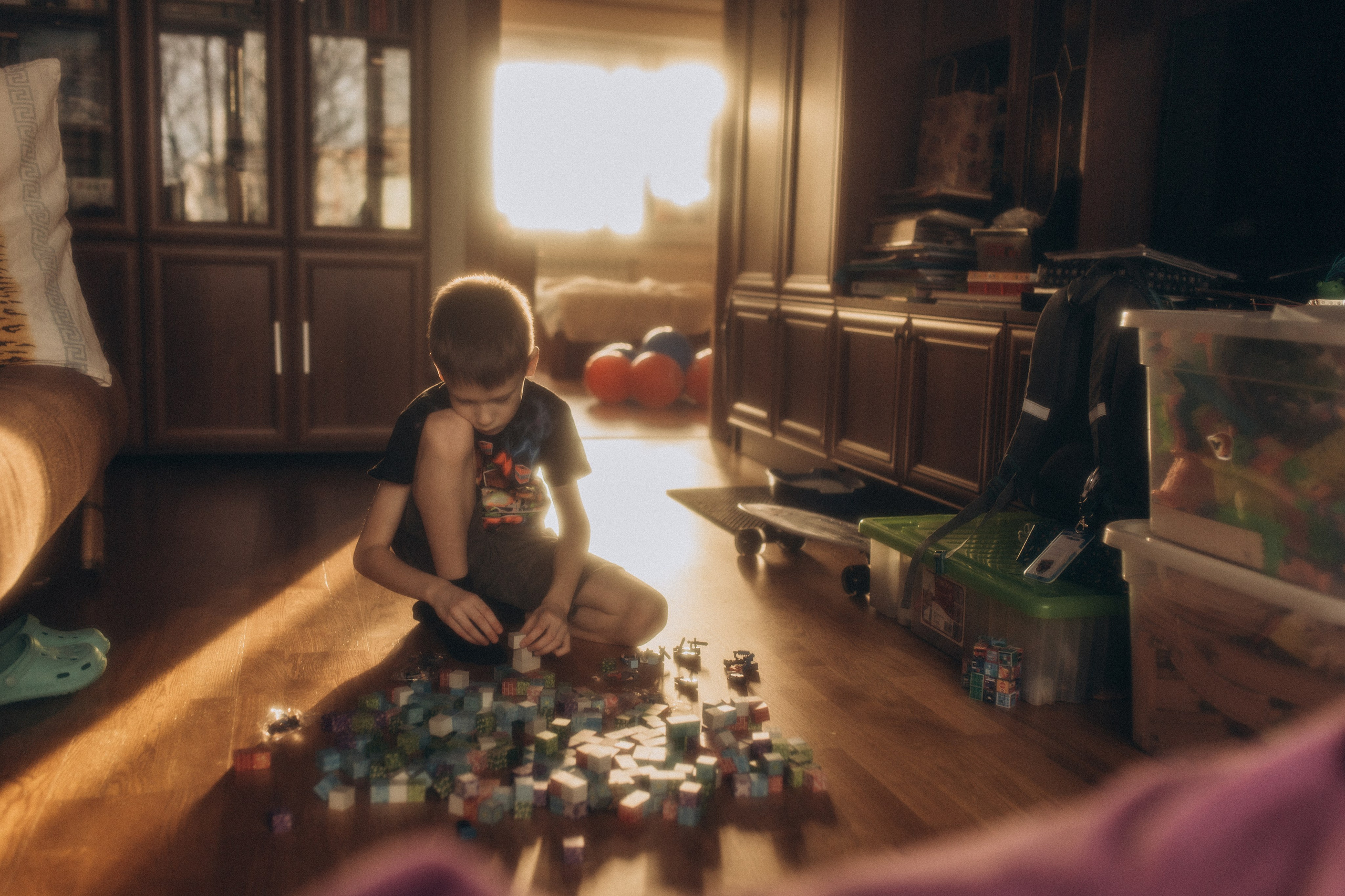 Мальчик, кот и Человек-паук. Семейный фотограф в Москве Марина Аргунова