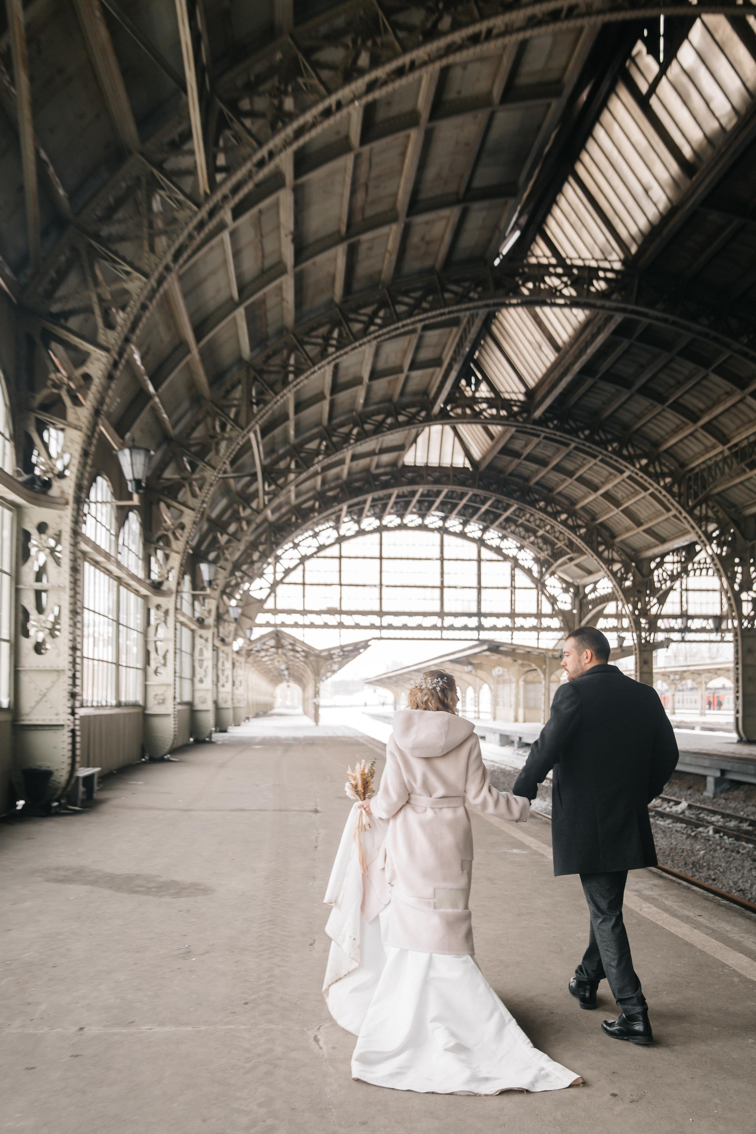 ЯНВАРЬ | Дворец № 1, Ботанический сад, Витебский вокзал. Свадебный фотограф в Санкт-Петербурге Полина Корзухина