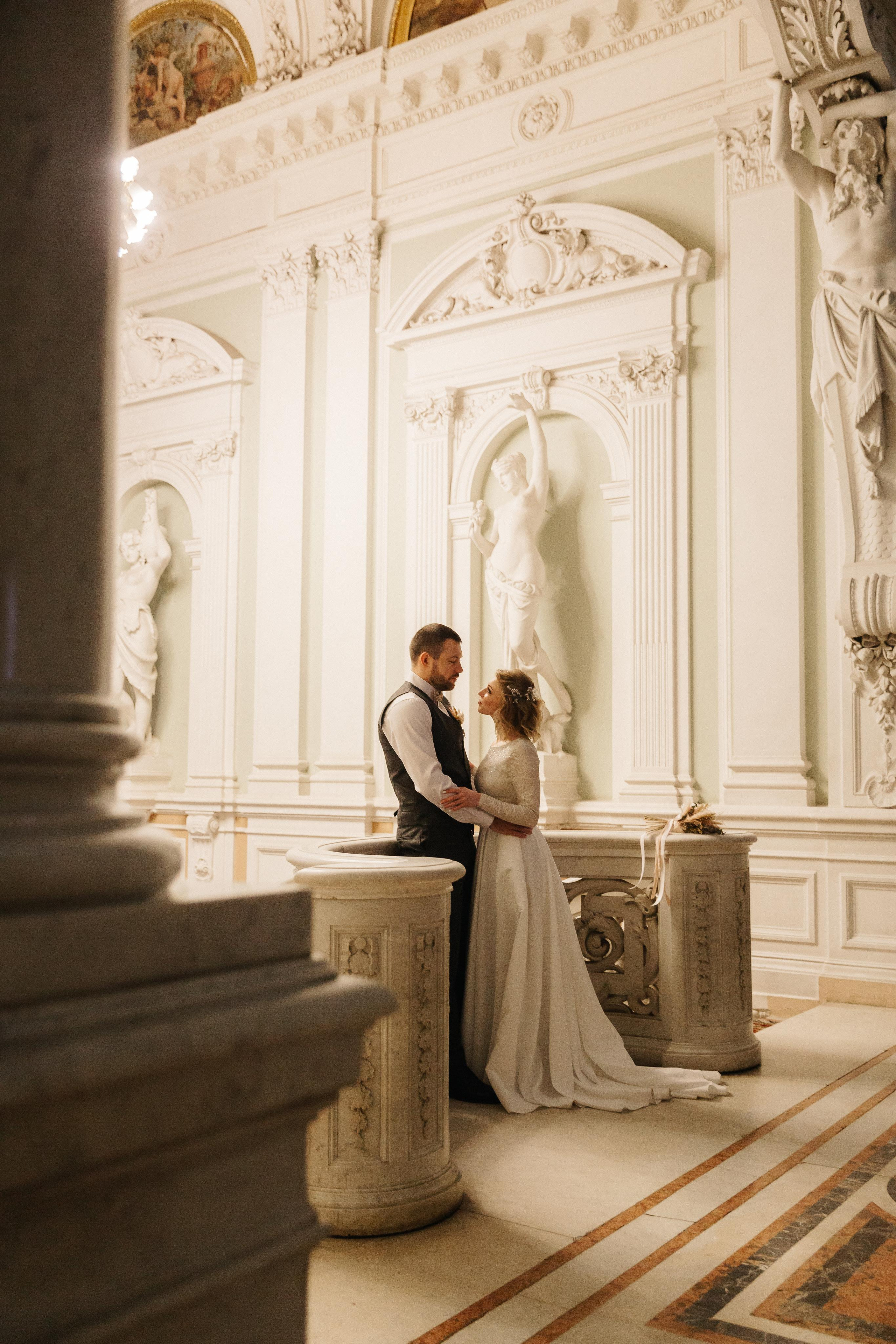 ЯНВАРЬ | Дворец № 1, Ботанический сад, Витебский вокзал. Свадебный фотограф в Санкт-Петербурге Полина Корзухина