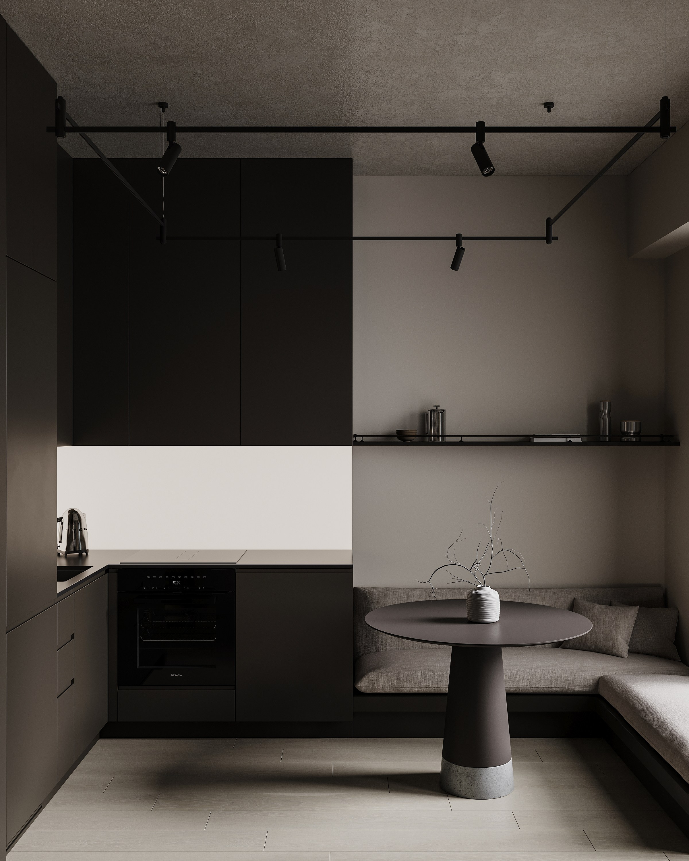 Прихожая + кухня-гостиная + спальня. Ronirosse