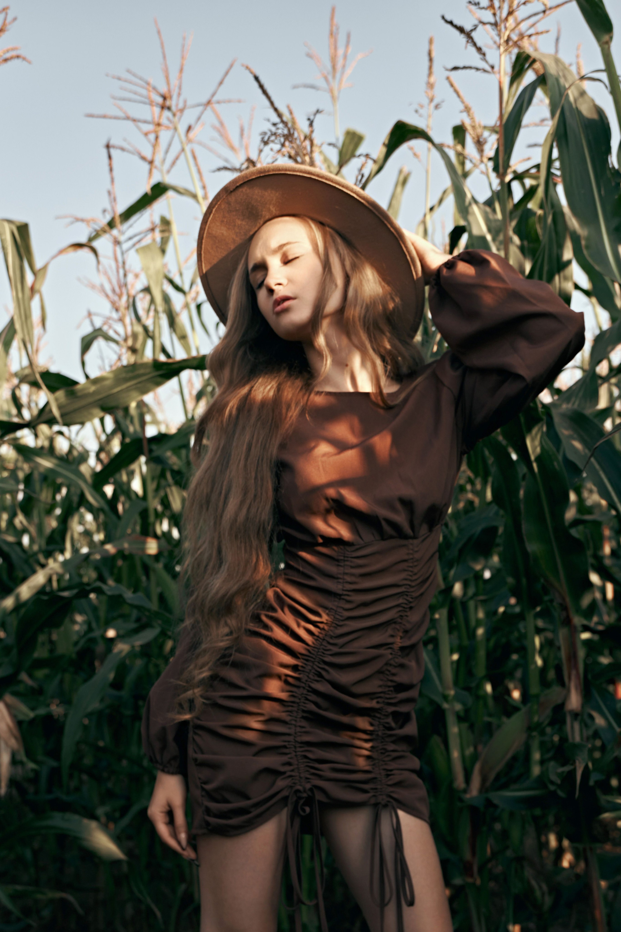 Fashion на кукурузном поле. Фотограф Алексей Яковлев