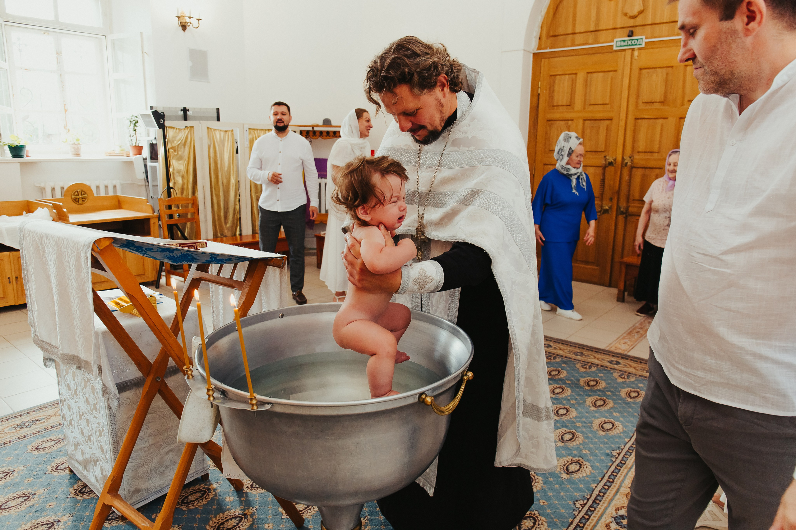 Фотосъемка Крещения ребенка. Фотограф новорожденных и детский в Сергиевом Посаде Кругликова Юлия