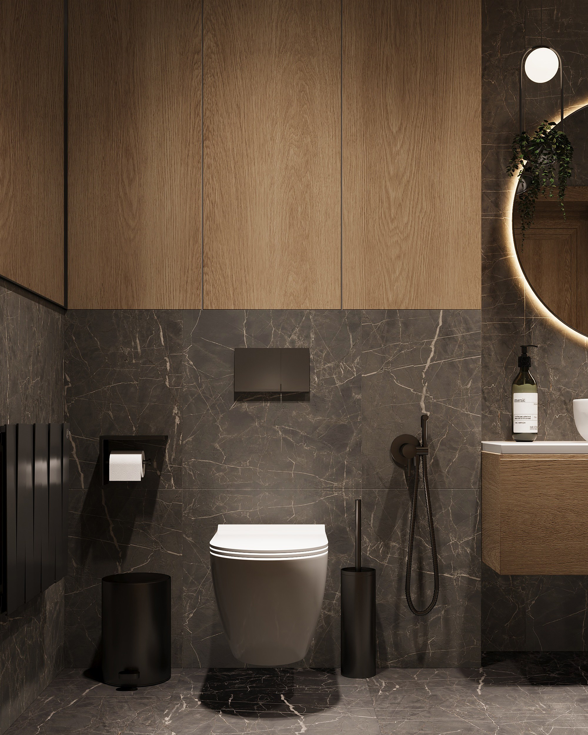 Санузлы на 1 и 2 этаже