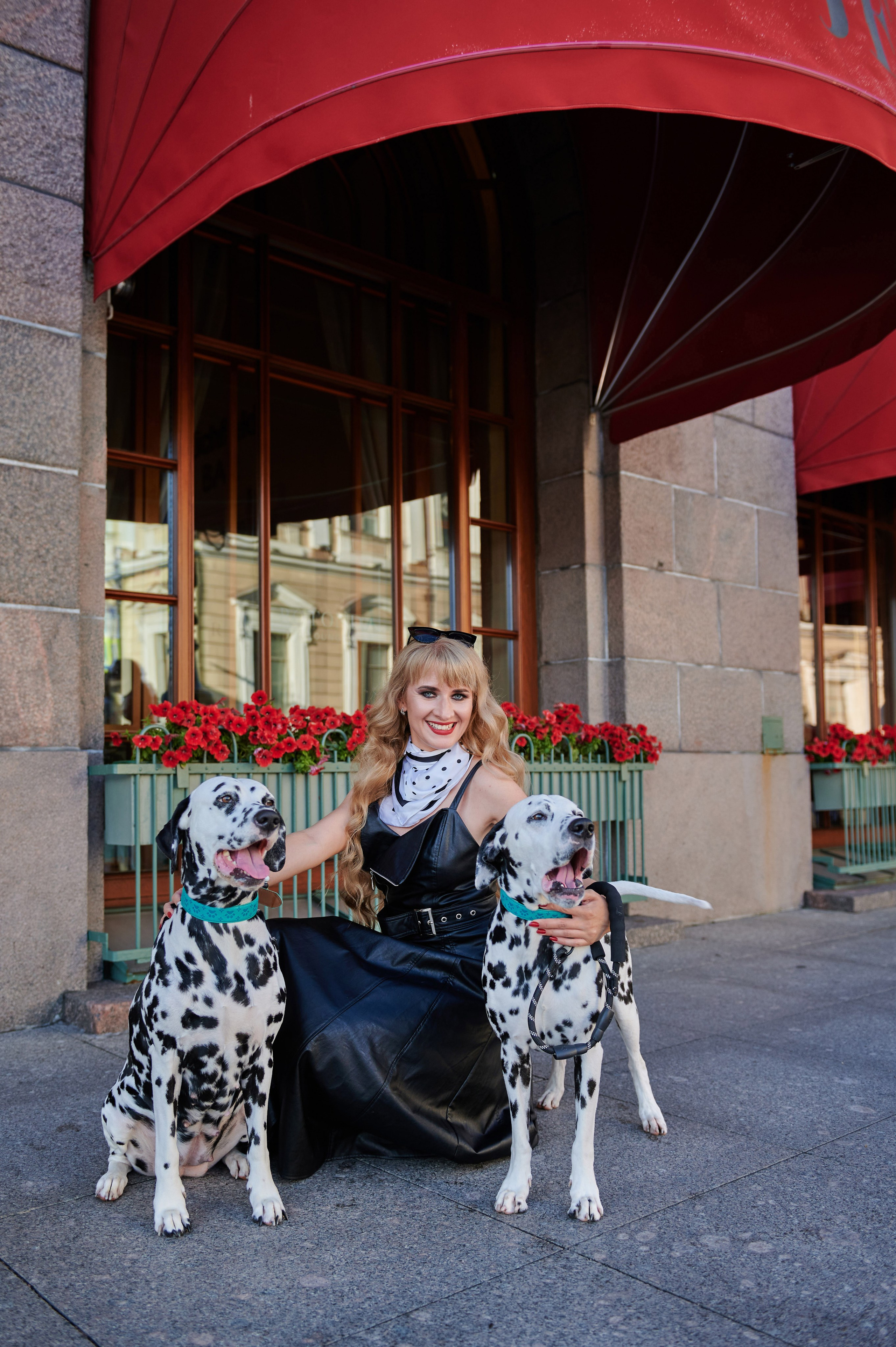 Прогулка Дарьяны по Питеру с долматинцами. Портретный, семейный и свадебный фотограф в Санкт-Петербурге и в Пушкине Ширяев Денис