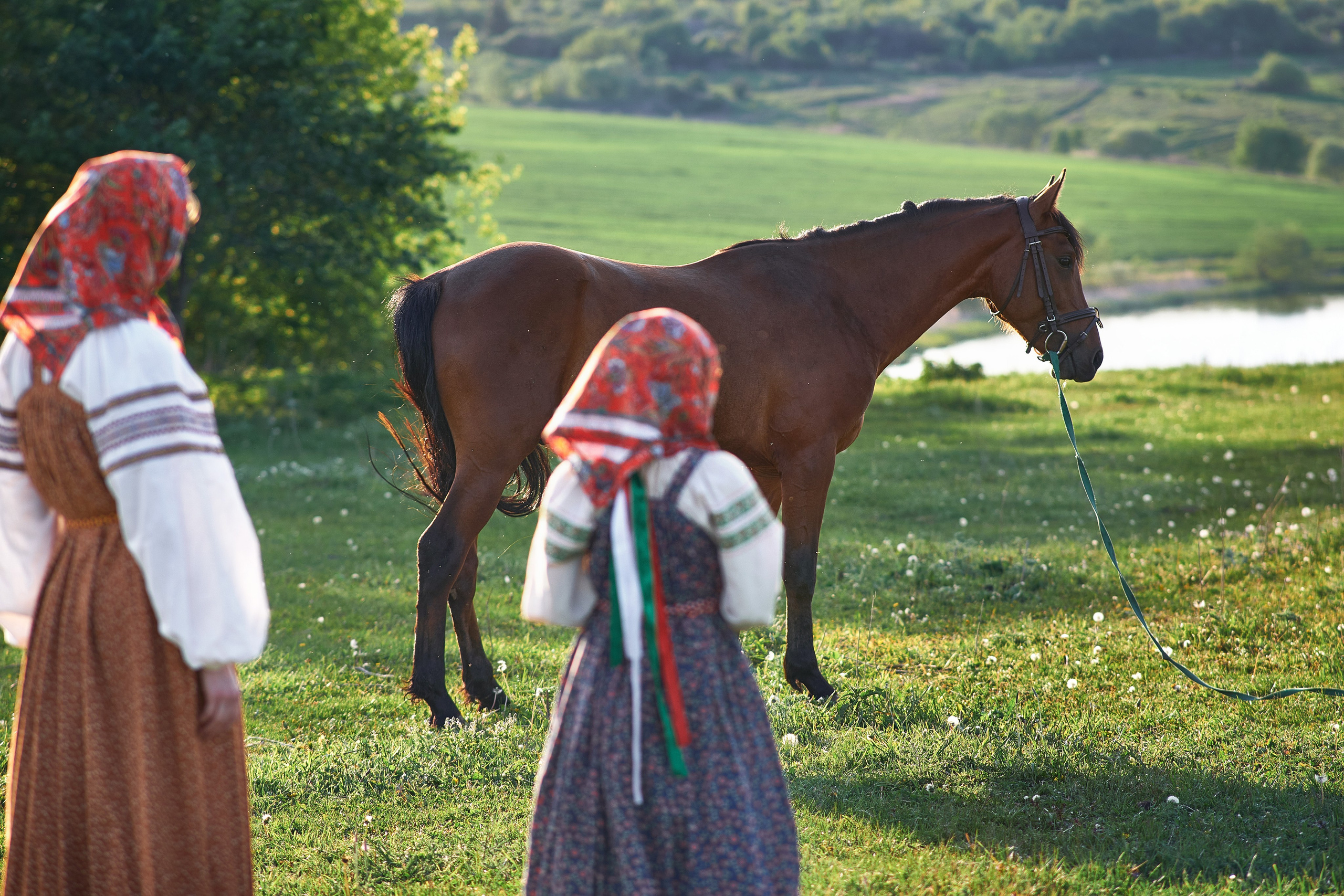 Фотосессия с лошадью в костюмах. Семейный и женский фотограф в Новомосковске и Узловой Михеева Татьяна