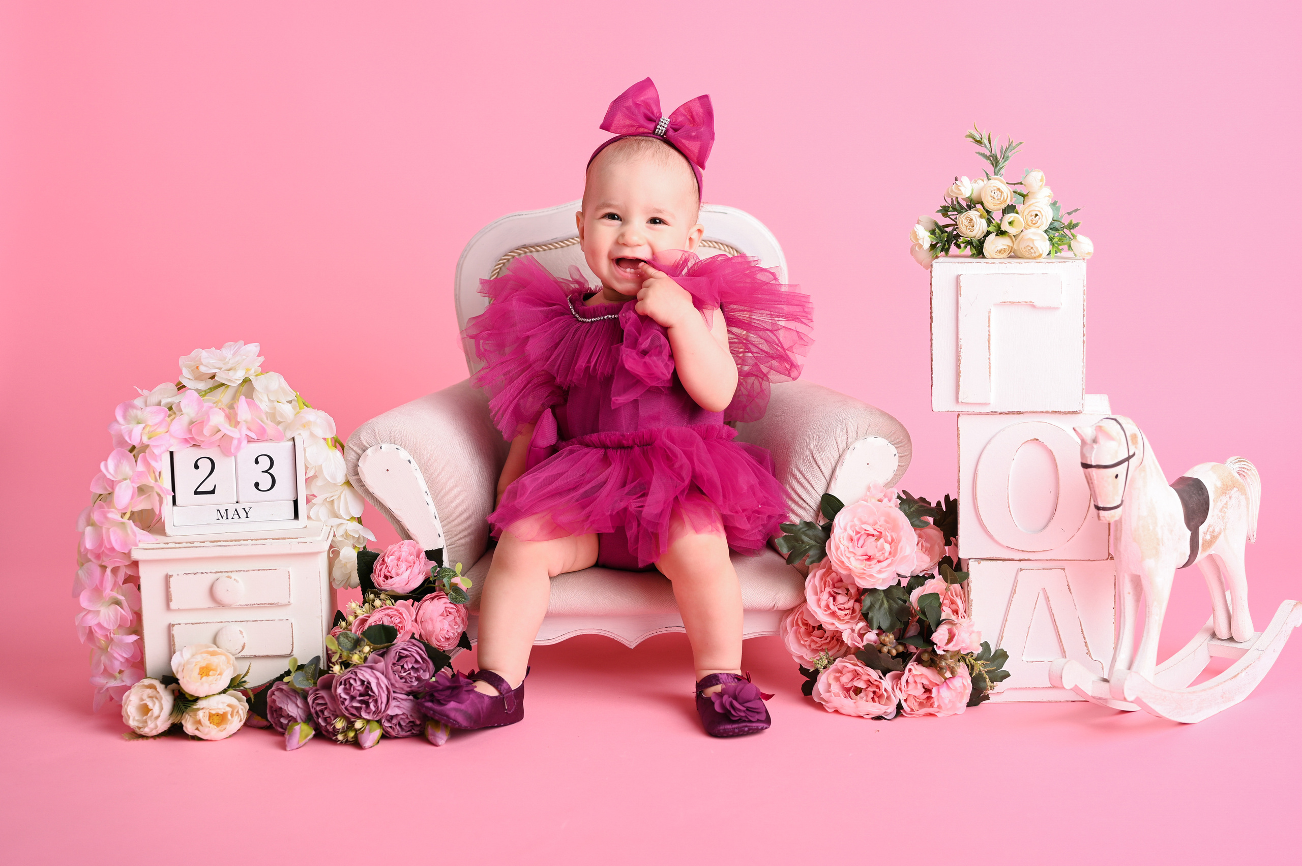 Фотосессия на годик для девочки. Фотосессия на годик в Москве. Фотограф годовасия