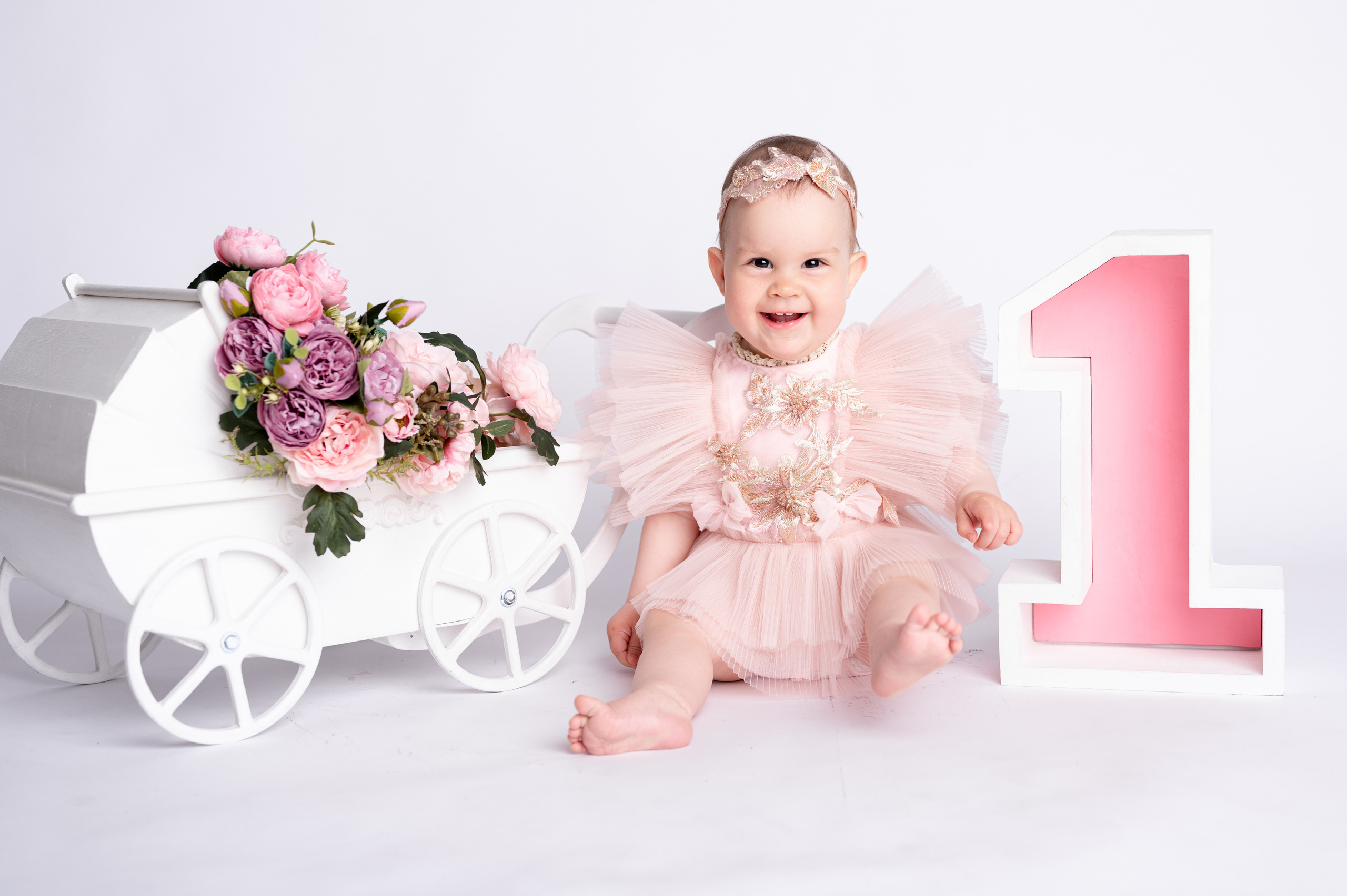 Фотосессия на годик для девочки. Фотосессия на годик в Москве. Фотограф годовасия