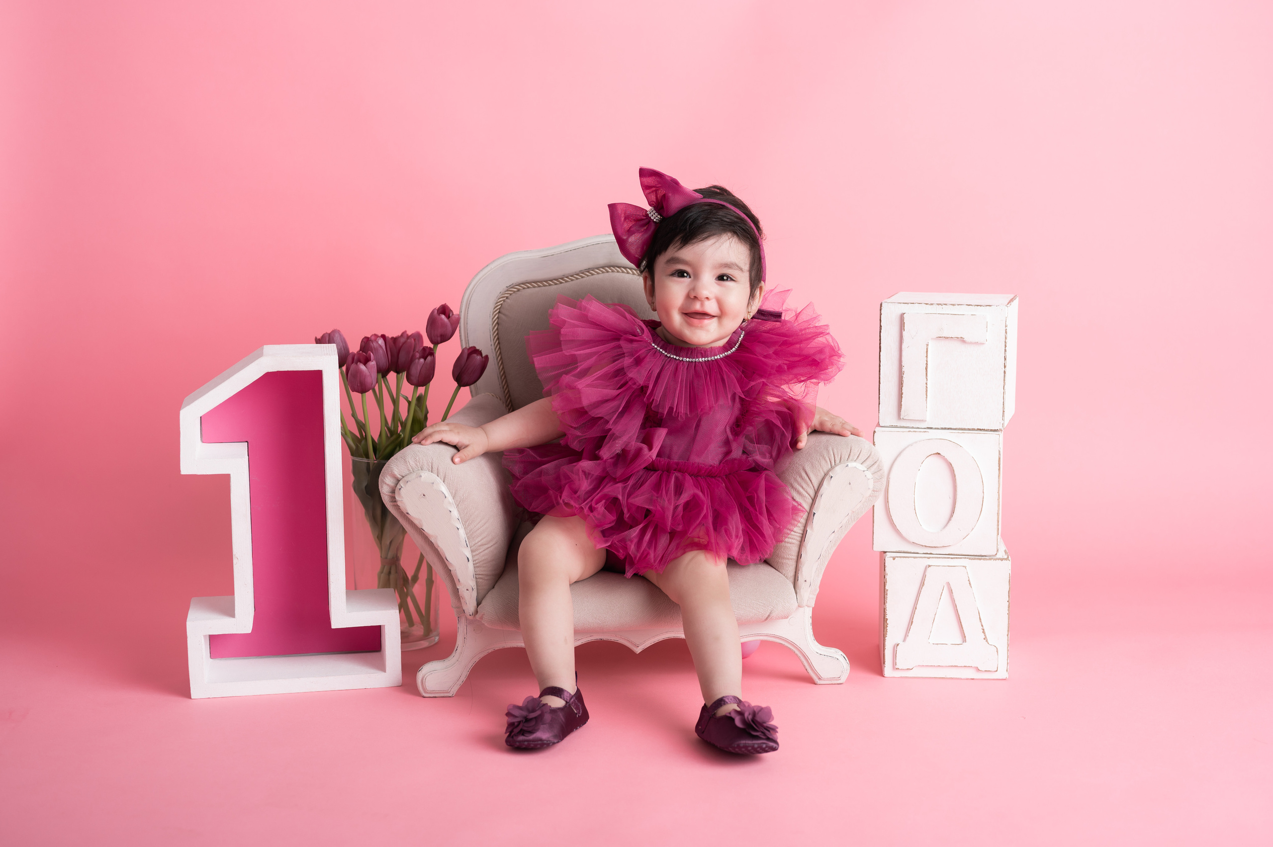 Фотосессия на годик для девочки. Фотосессия на годик в Москве. Фотограф годовасия