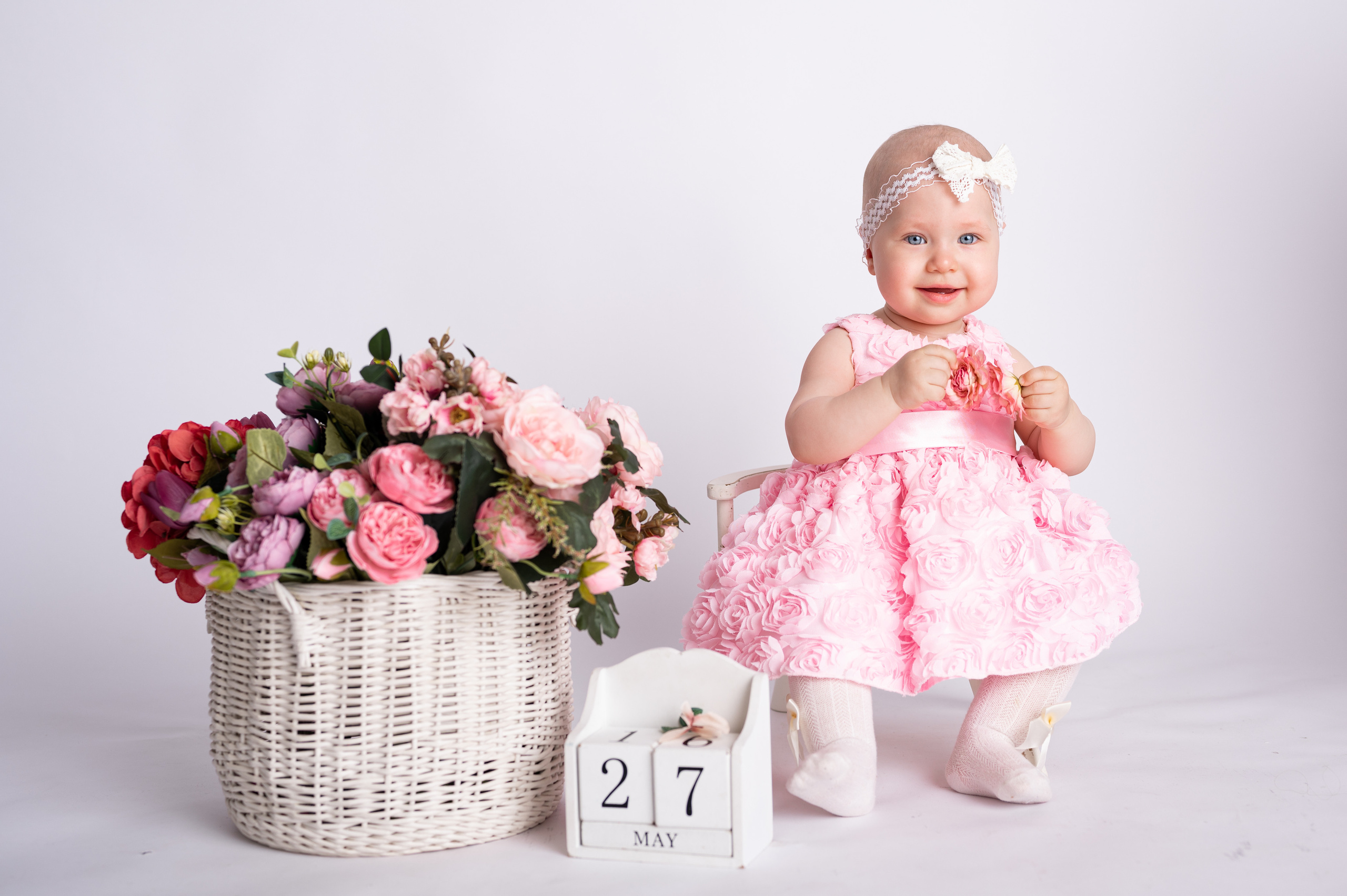 Фотосессия на годик для девочки. Фотосессия на годик в Москве. Фотограф годовасия