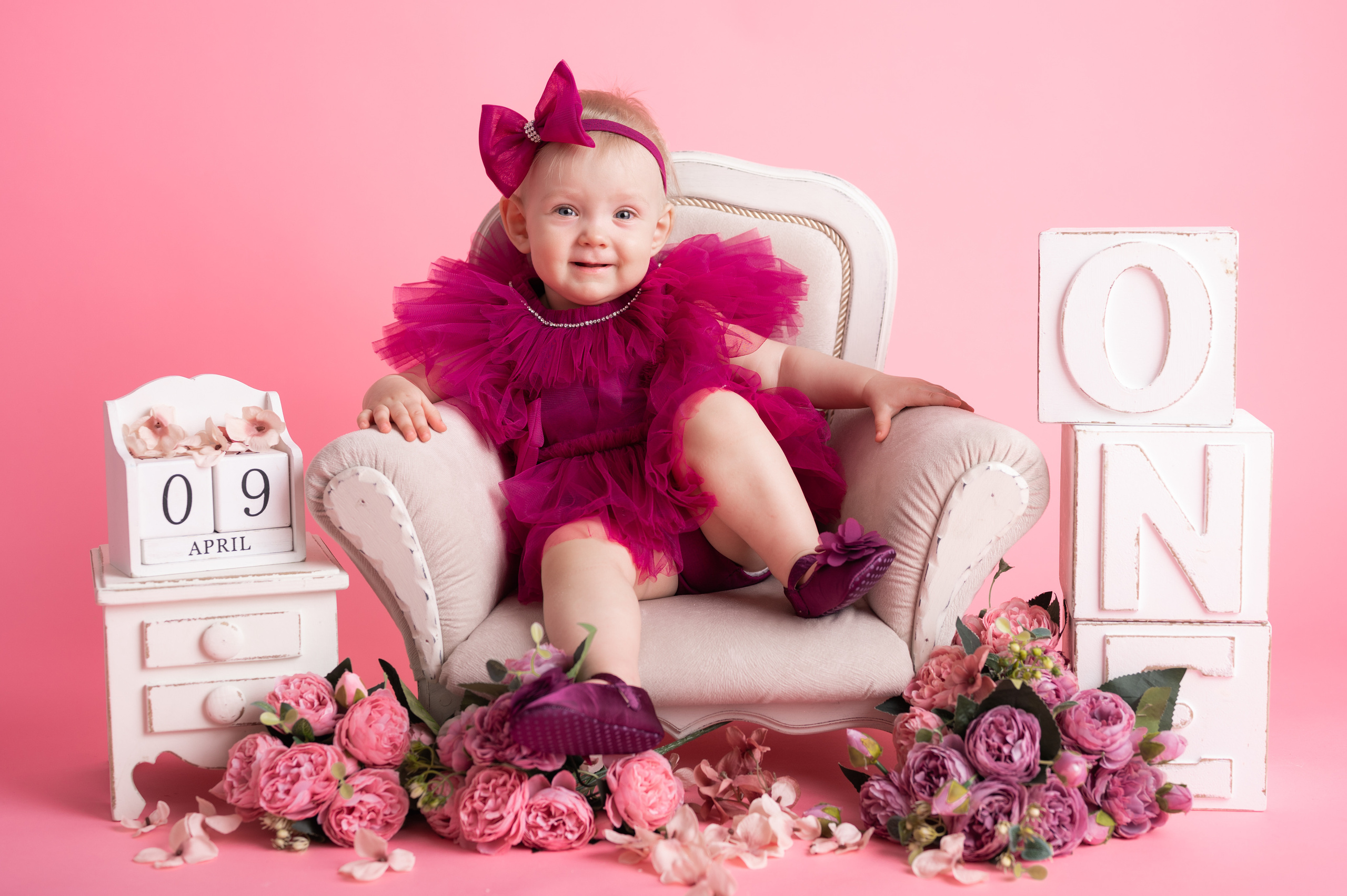 Фотосессия на годик для девочки. Фотосессия на годик в Москве. Фотограф годовасия