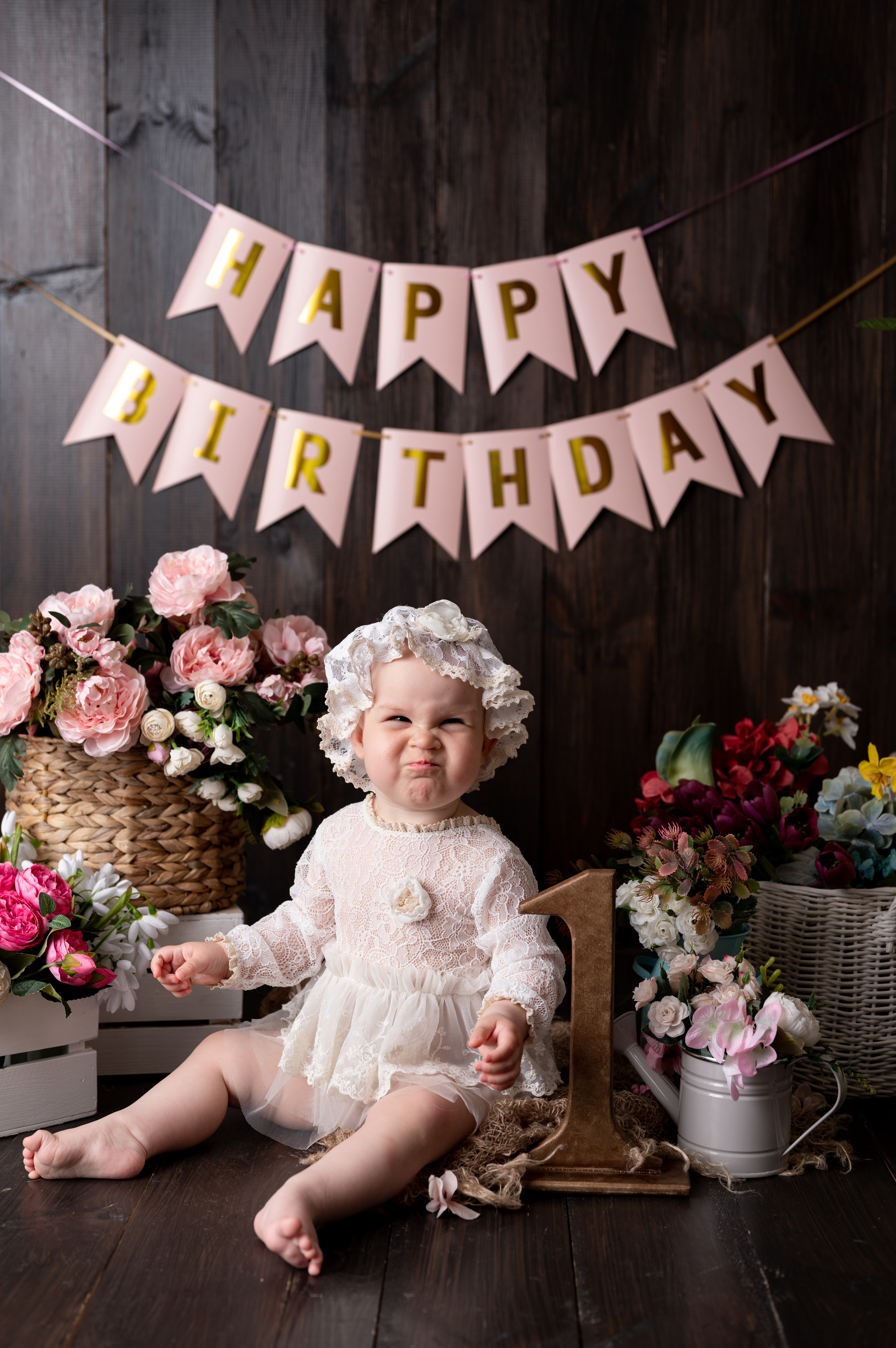Фотосессия на годик для девочки. Фотосессия на годик в Москве. Фотограф годовасия