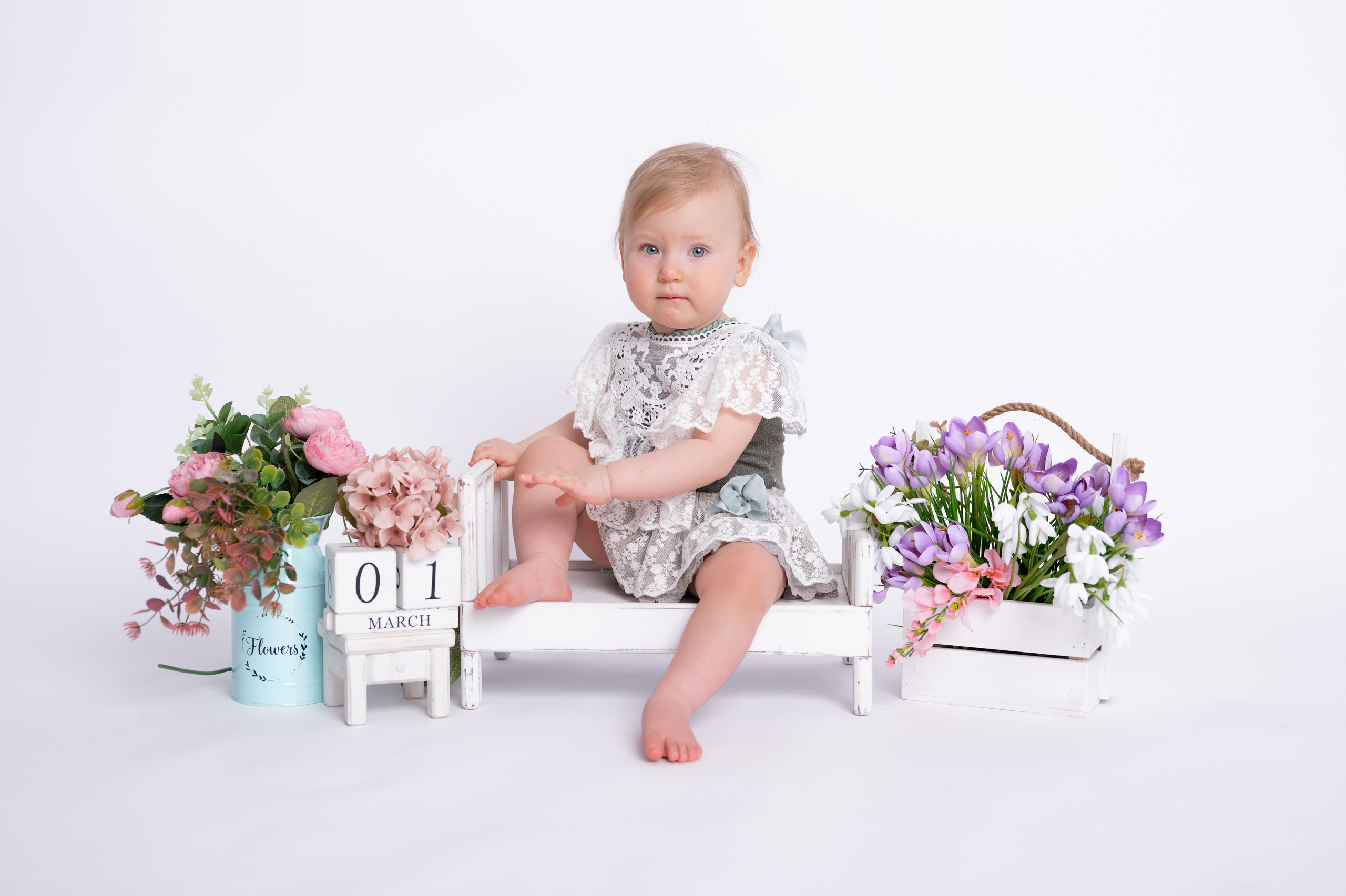 Фотосессия на годик для девочки. Фотосессия на годик в Москве. Фотограф годовасия