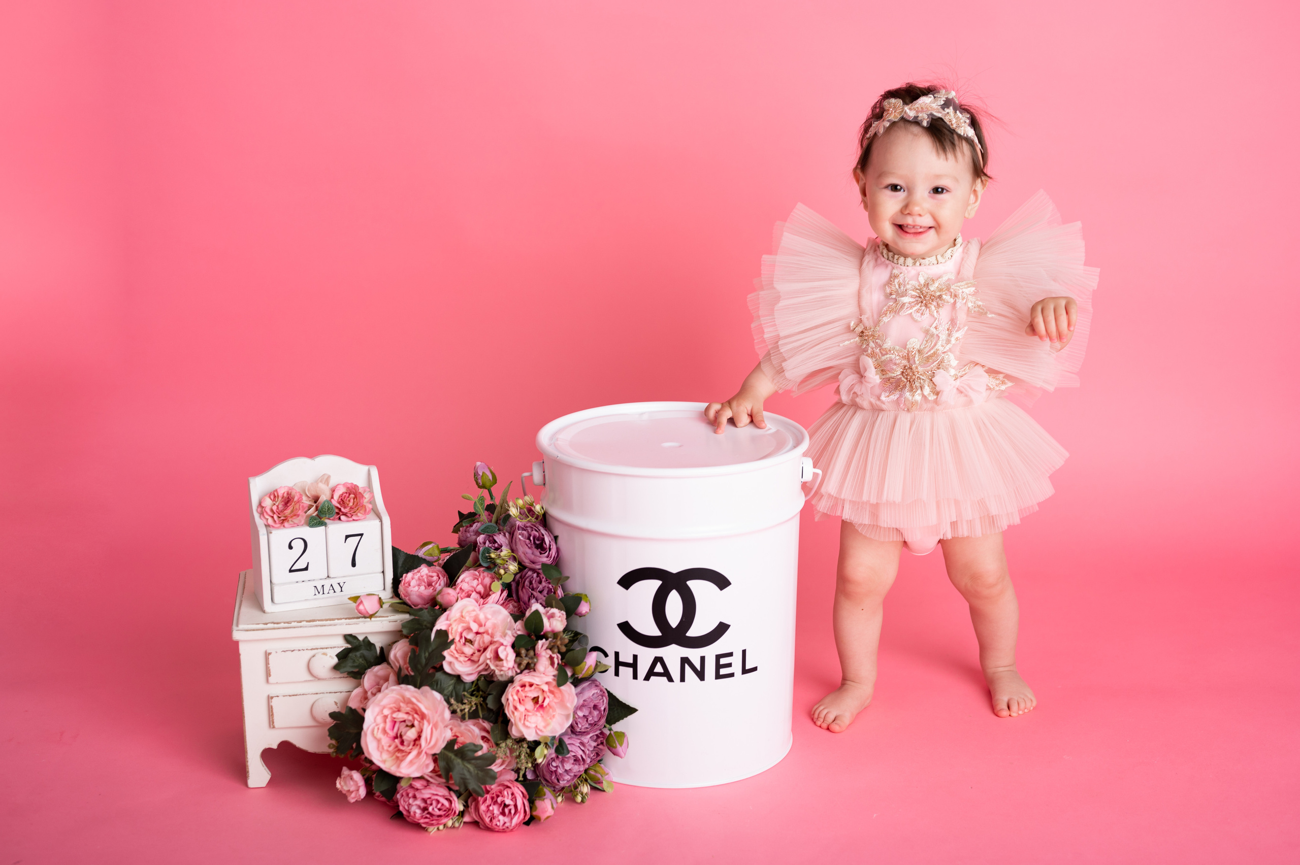 Фотосессия на годик для девочки. Фотосессия на годик в Москве. Фотограф годовасия