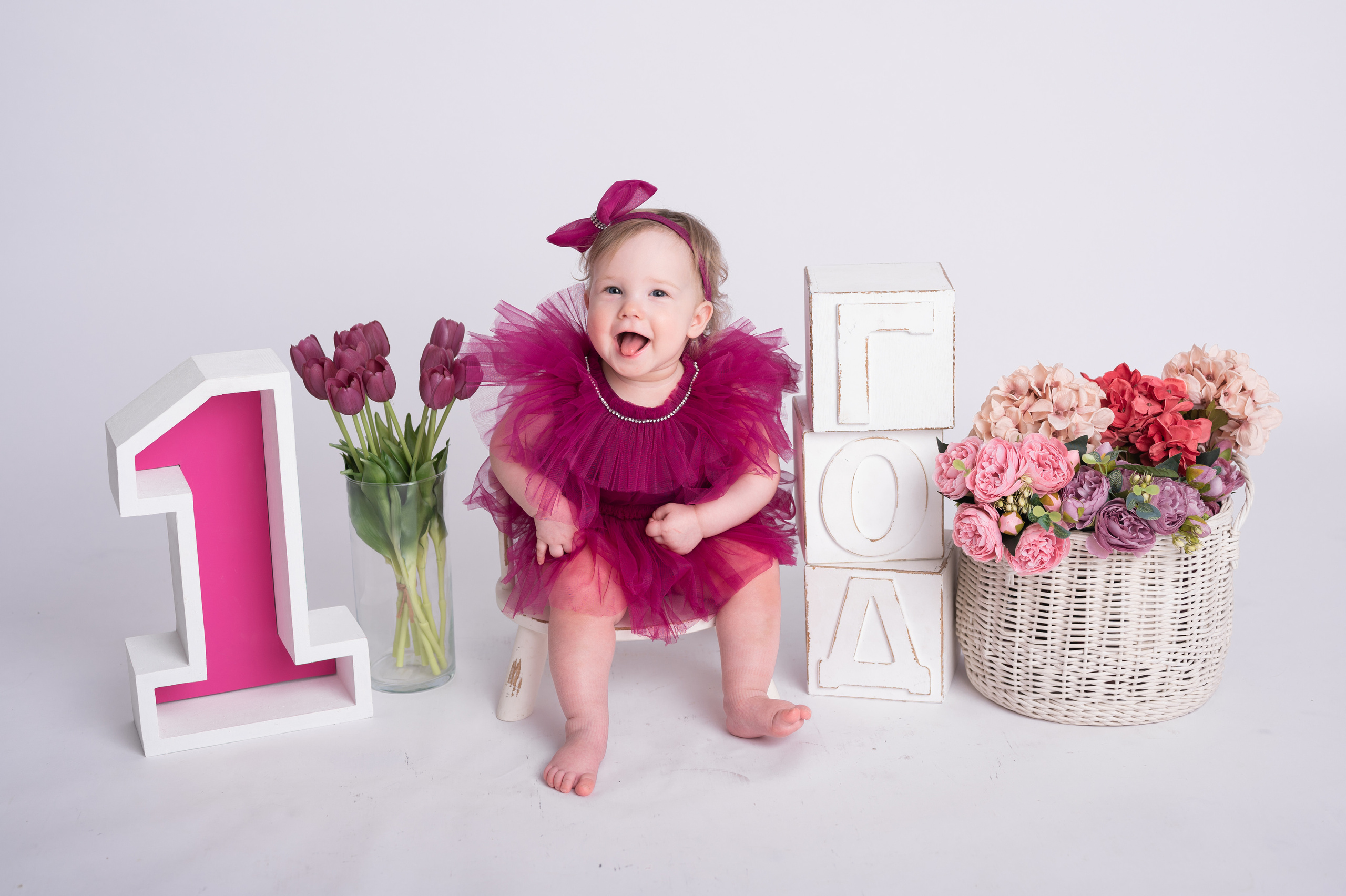 Фотосессия на годик для девочки. Фотосессия на годик в Москве. Фотограф годовасия