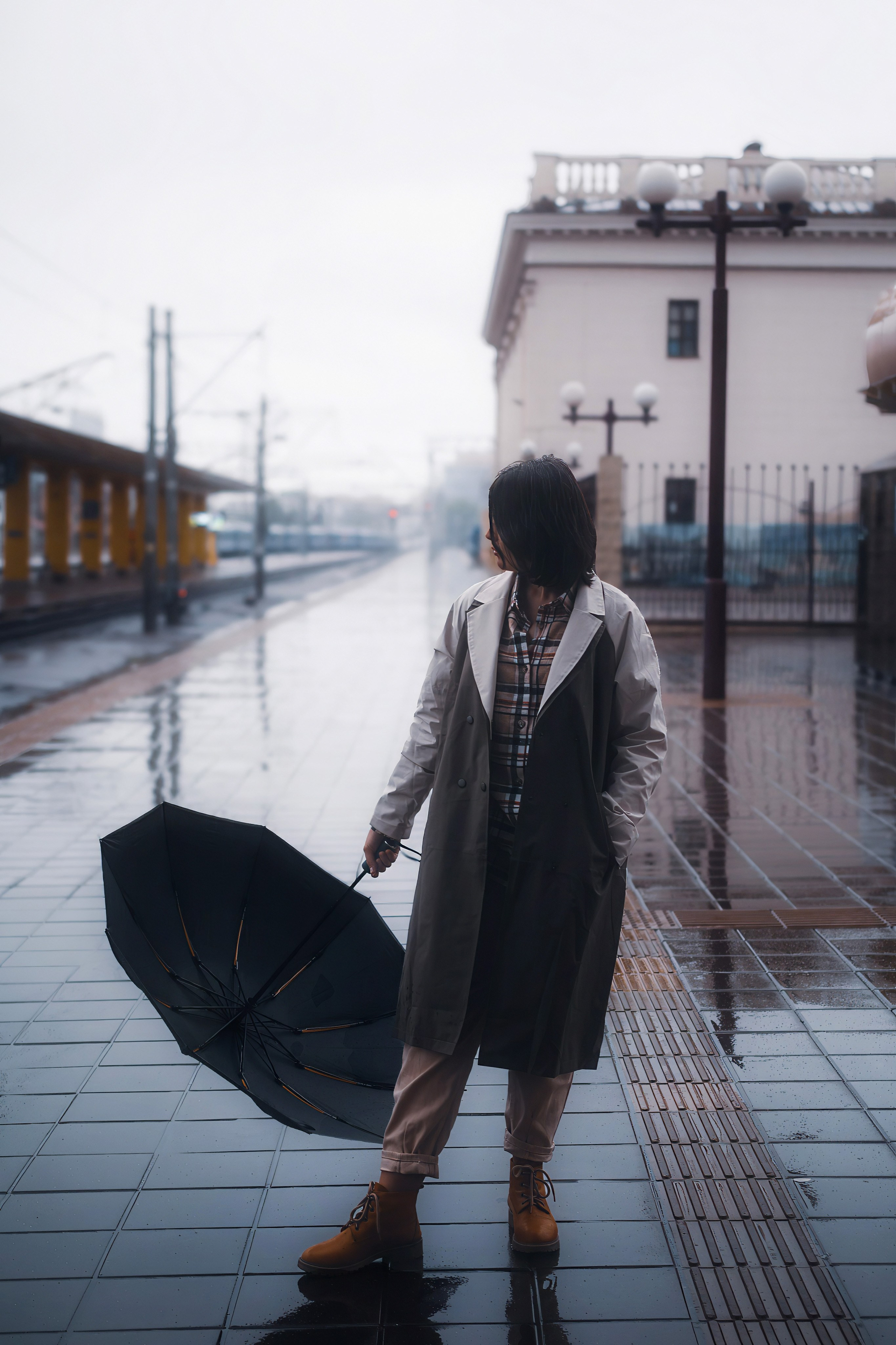 Фотосессия на вокзале