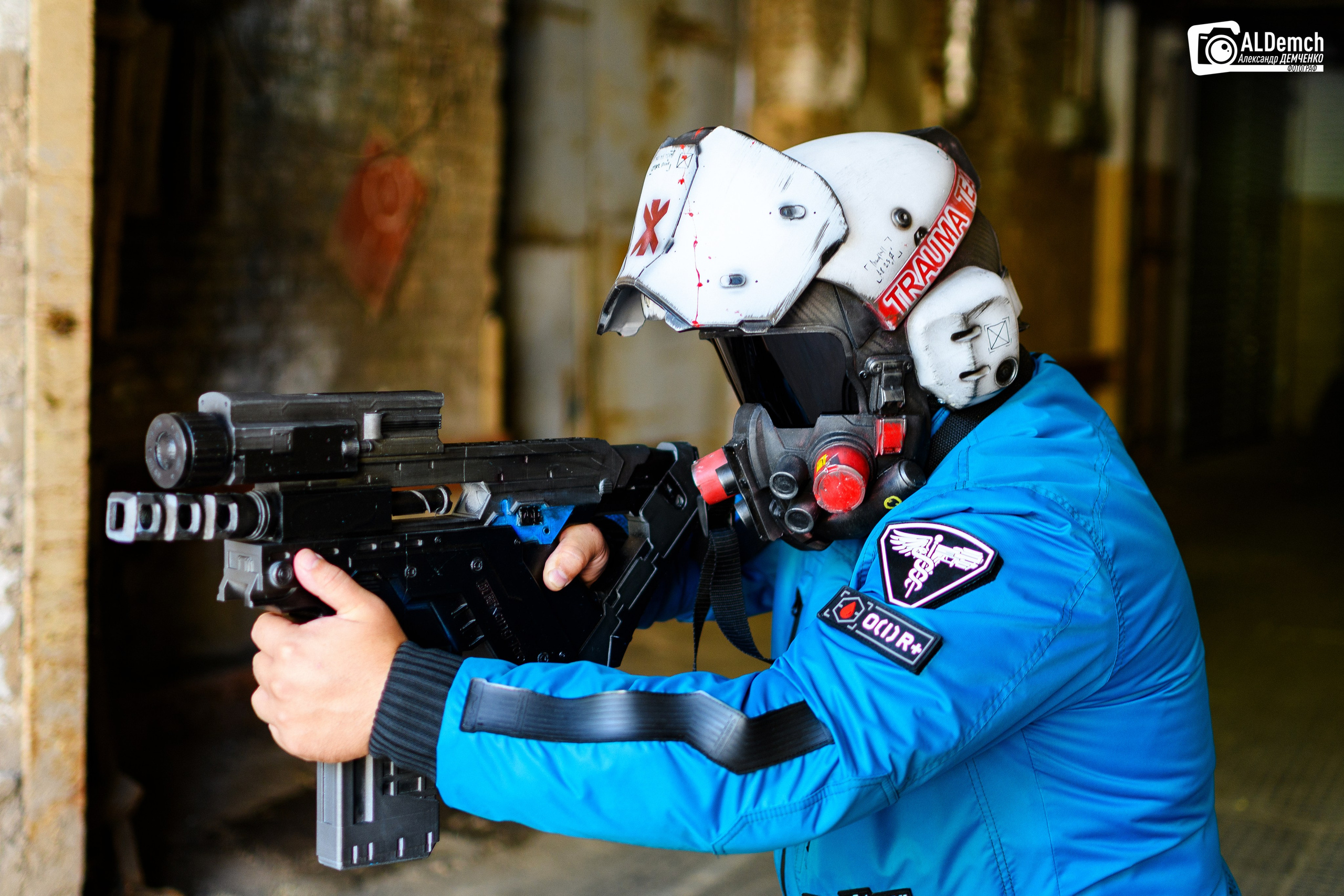 Cyberpunk 2077 Trauma Team косплей фотосессия в Москве