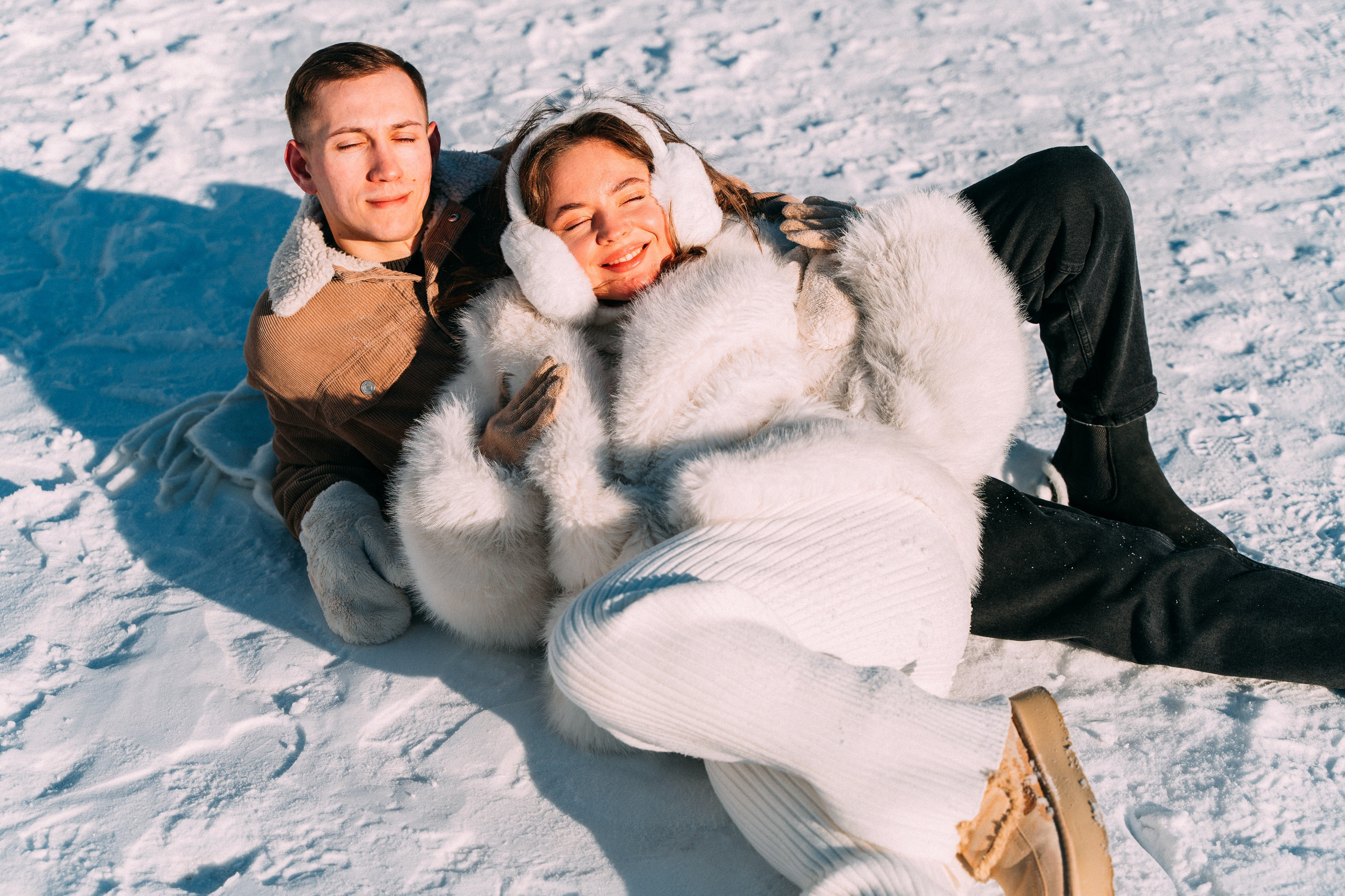 Лавстори на льду по рекам и каналам Санкт-Петербурга