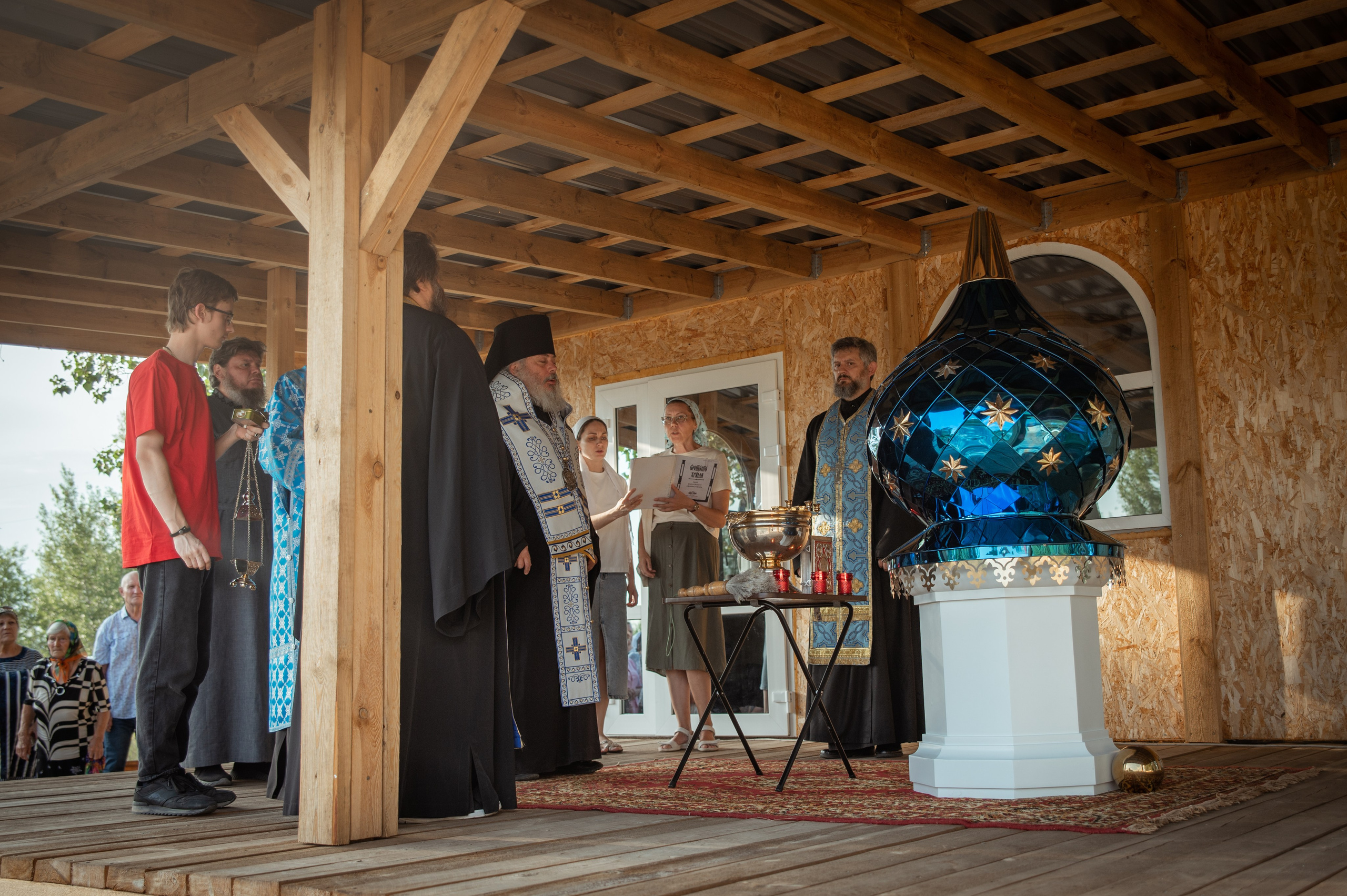 Освещение купола в храме Казанской иконы Божьей Матери х. Закутский. Церковный, семейный и репортажный фотограф Волгоград, Волжский