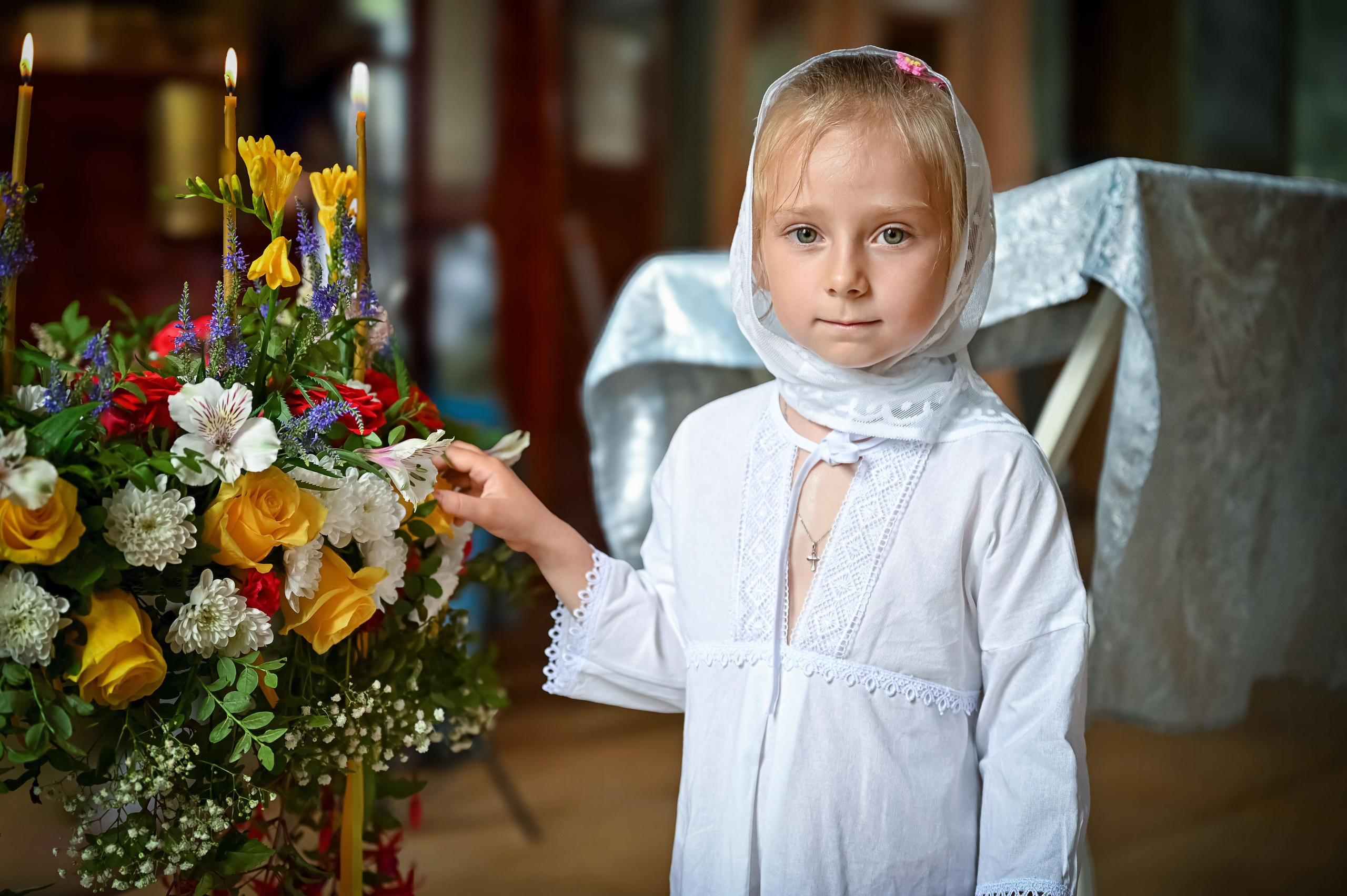 Крещение Владимира, Полины Вероники. Семейный фотограф в г. Воскресенск Наталия Молева