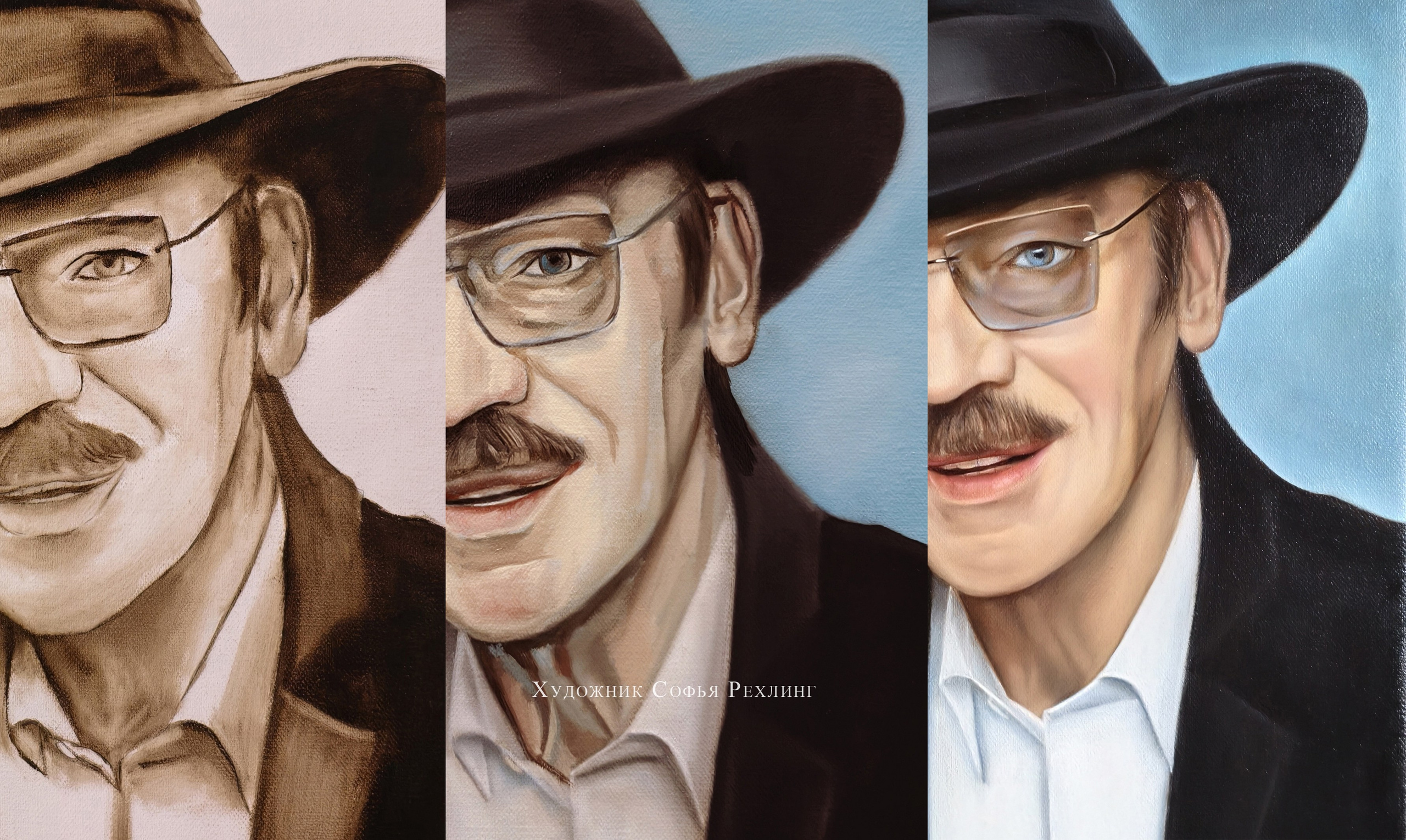 Боярский М.С. 30×40 см → смотреть. Картины и портреты на заказ по фотографии. Художник Софья Рехлинг