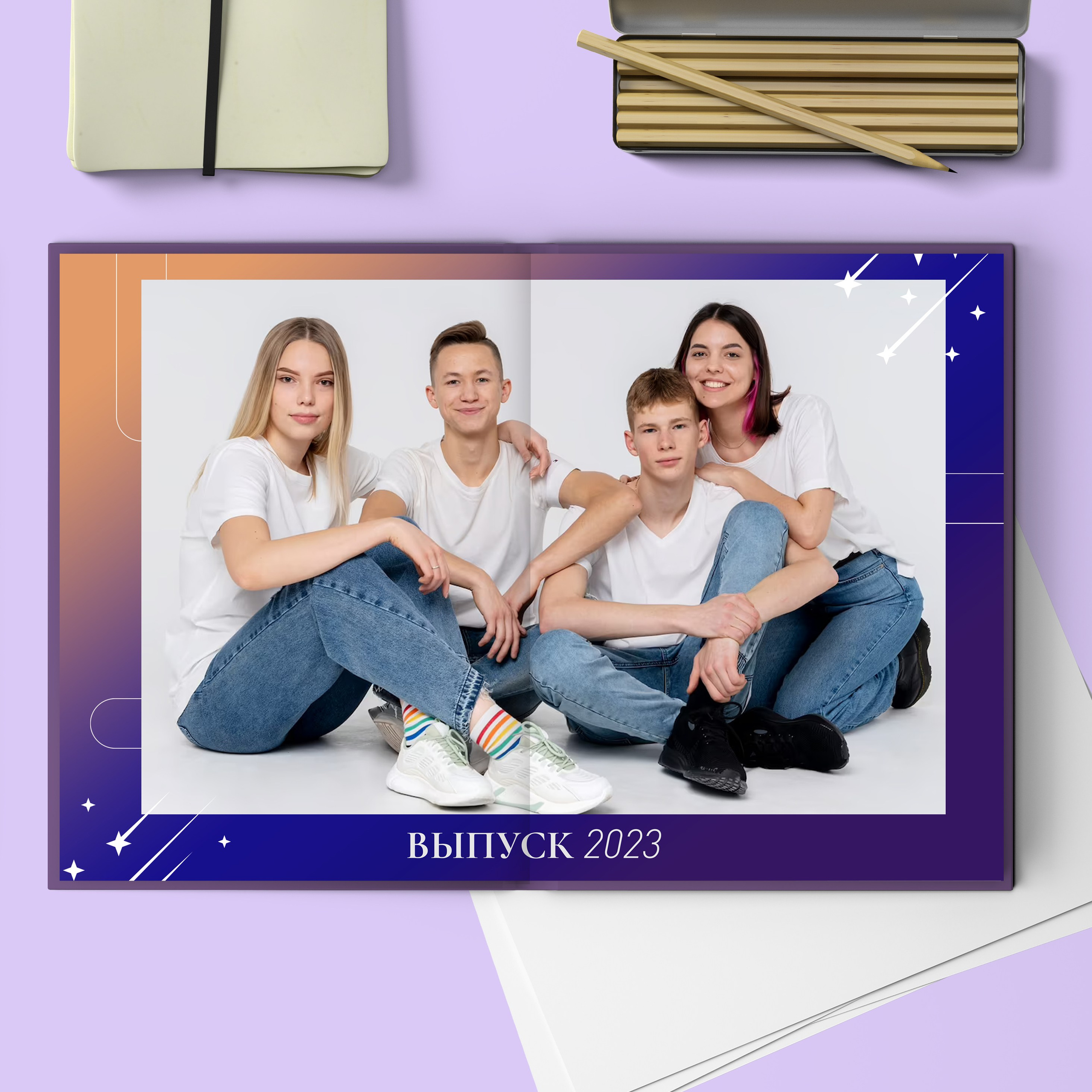 Альбом до 30 разворотов для 9 и 11 класса. Школьный фотограф Троицк