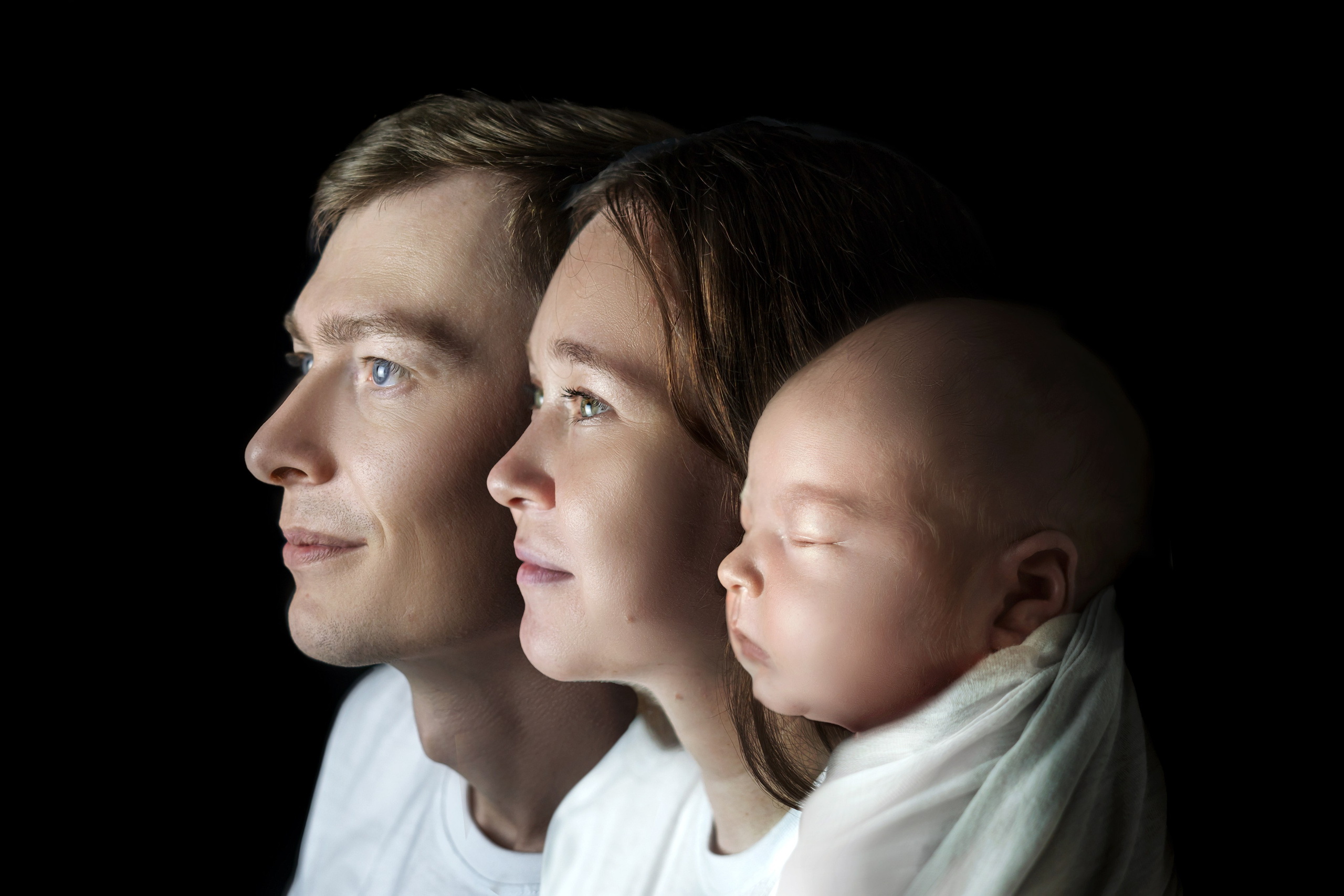 Фото с родителями. Мила Посвит Фотограф новорожденных в Тобольске