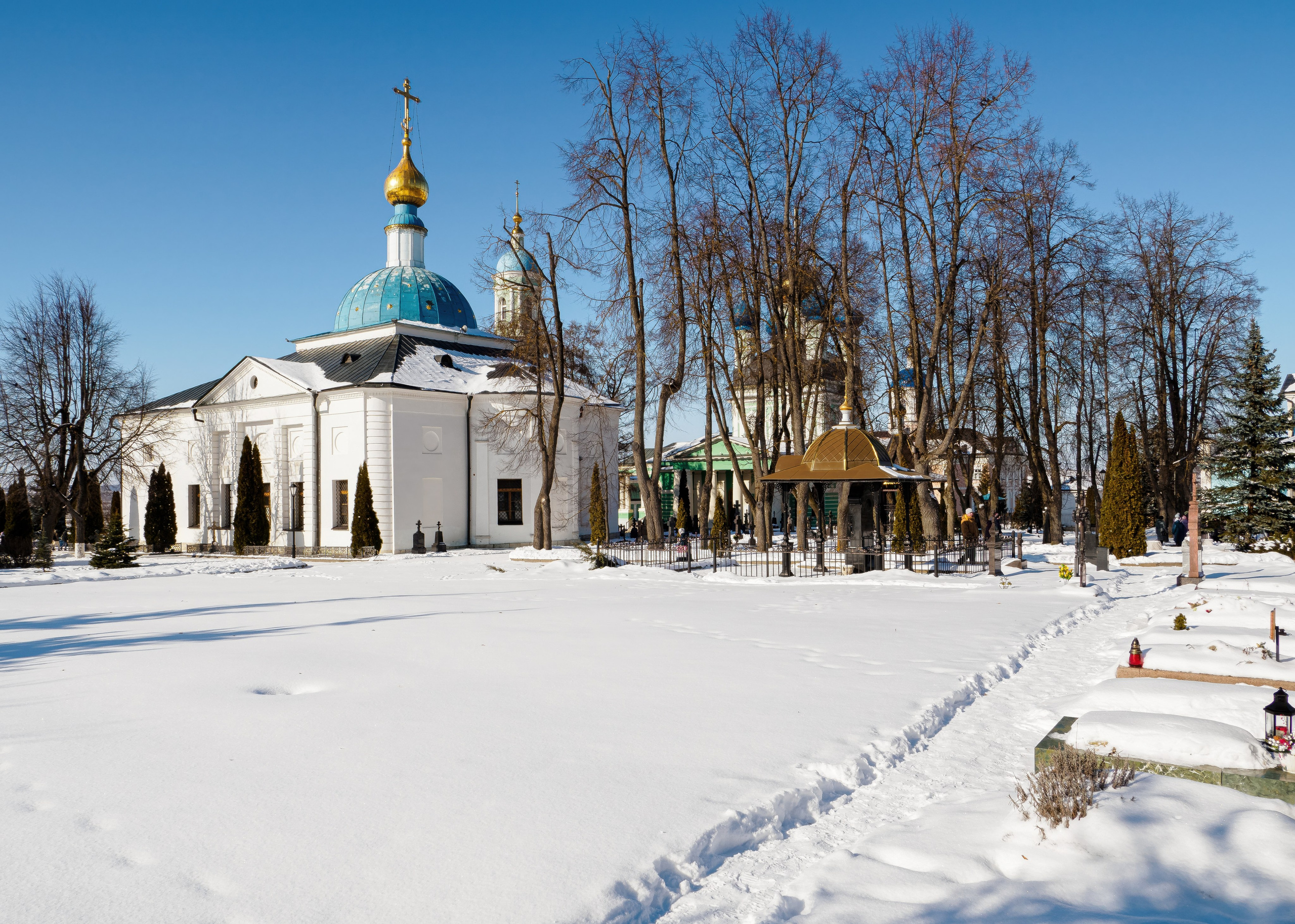 Оптина пустынь. Зима 2023 года. Фотограф Никифоров-Гордеев Сергей. Москва и МО