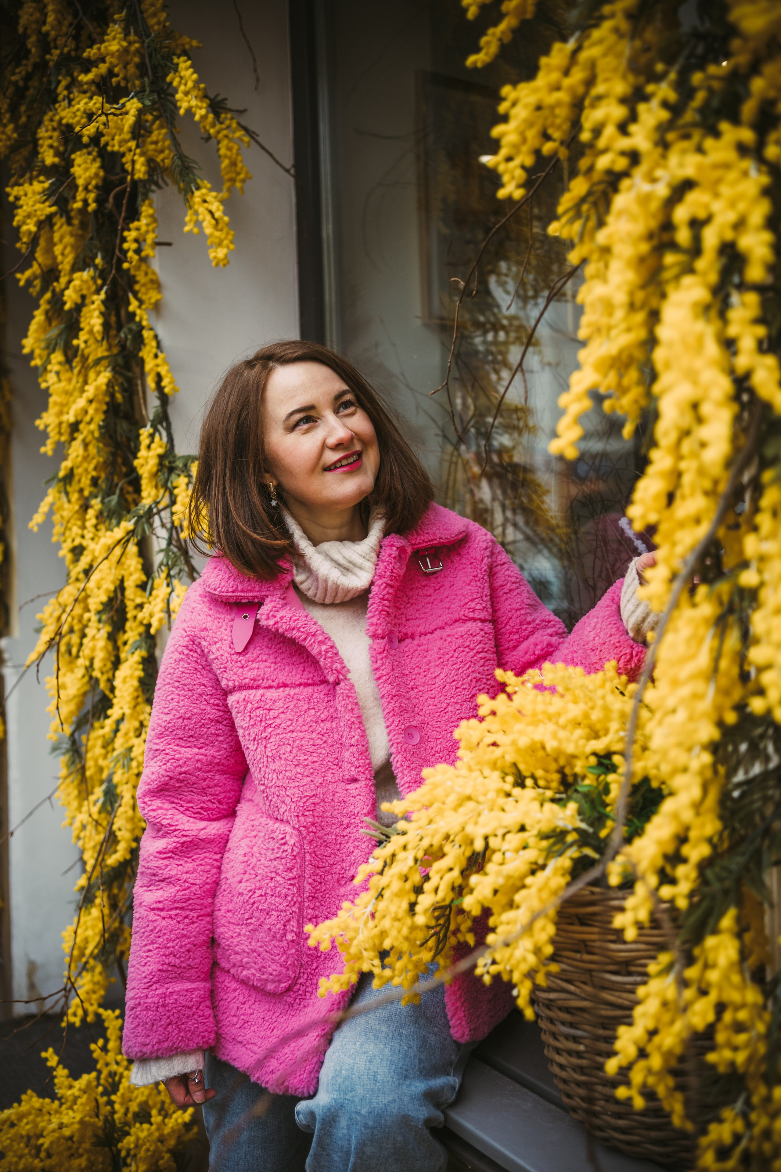 Фотосессия с мимозой. Женский фотограф в Москве Кристина Чечина