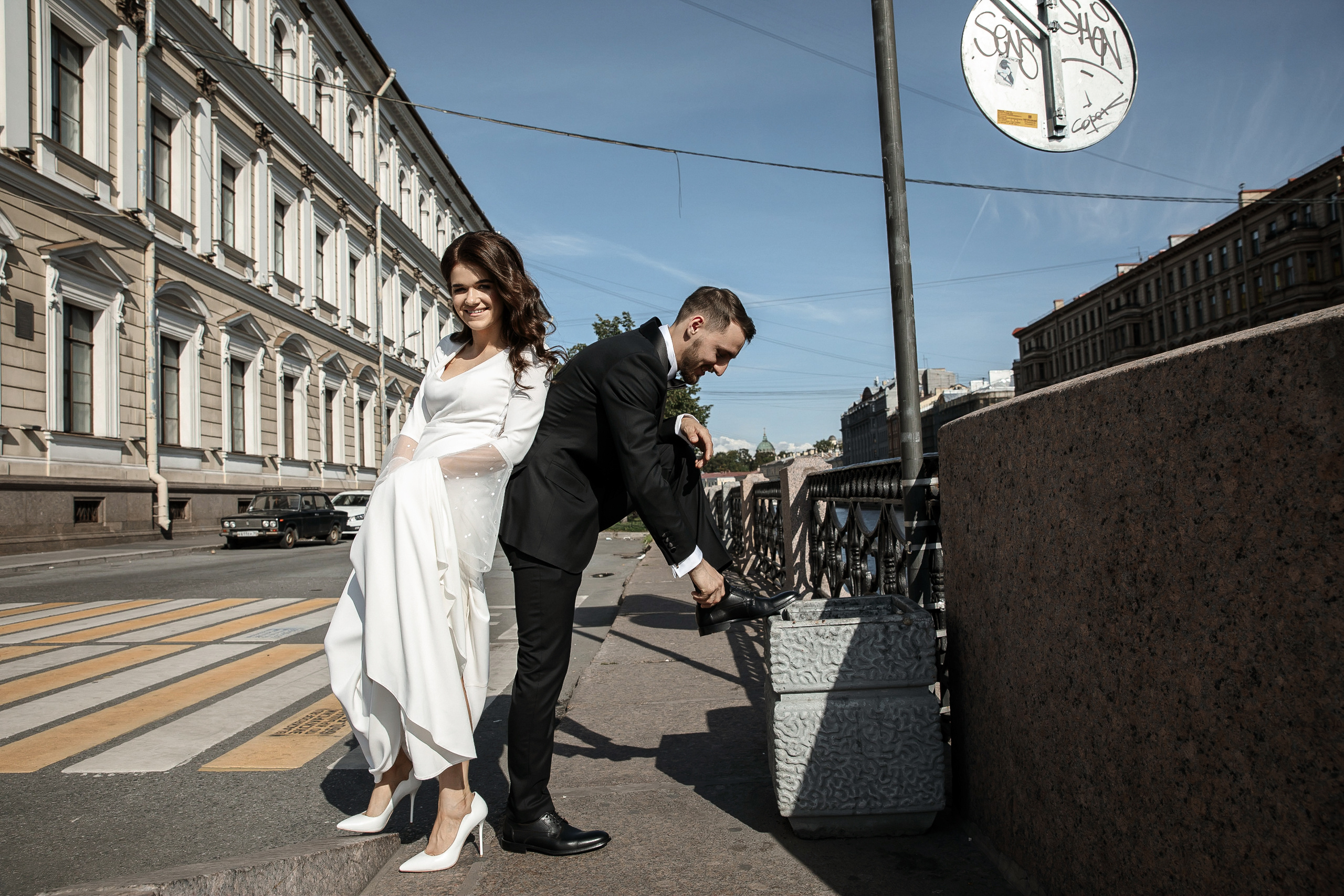 «Солнце в Питере» Wedding day Гриша и Мария. Свадебный фотограф Колесников Антон