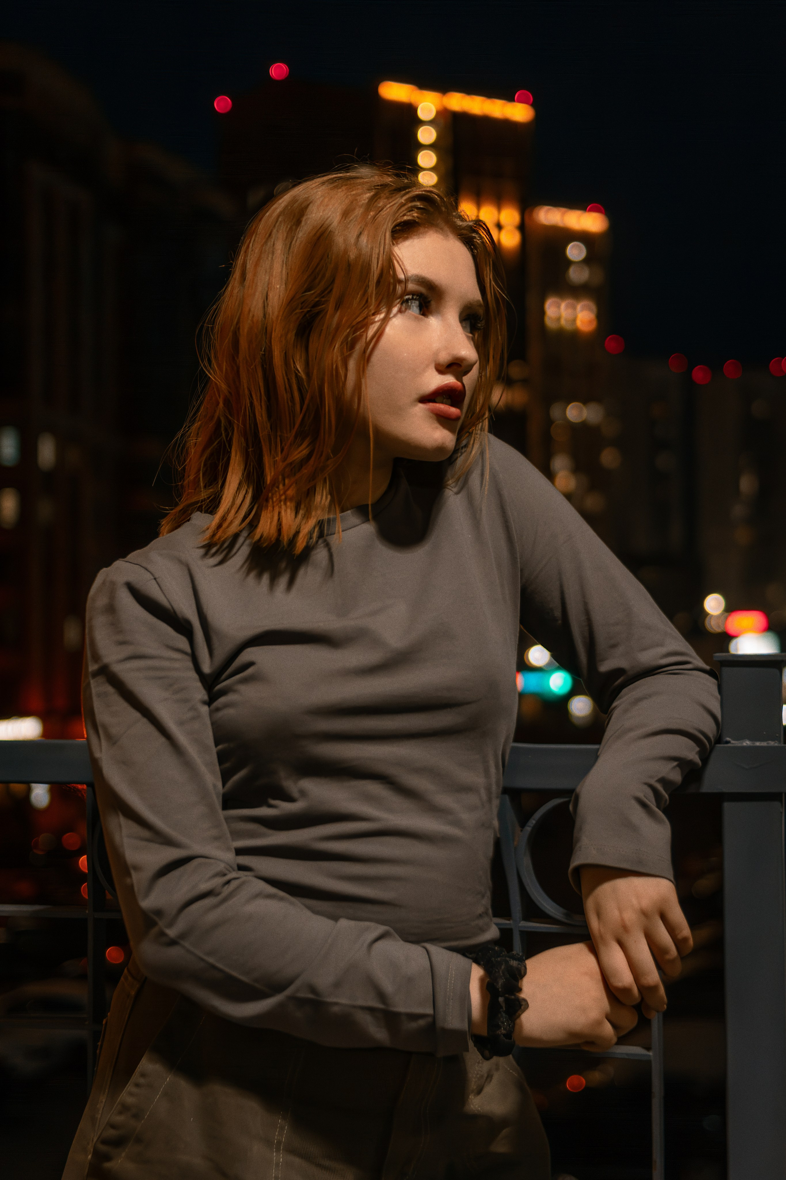 Ночь. Фотограф в Новокузнецке