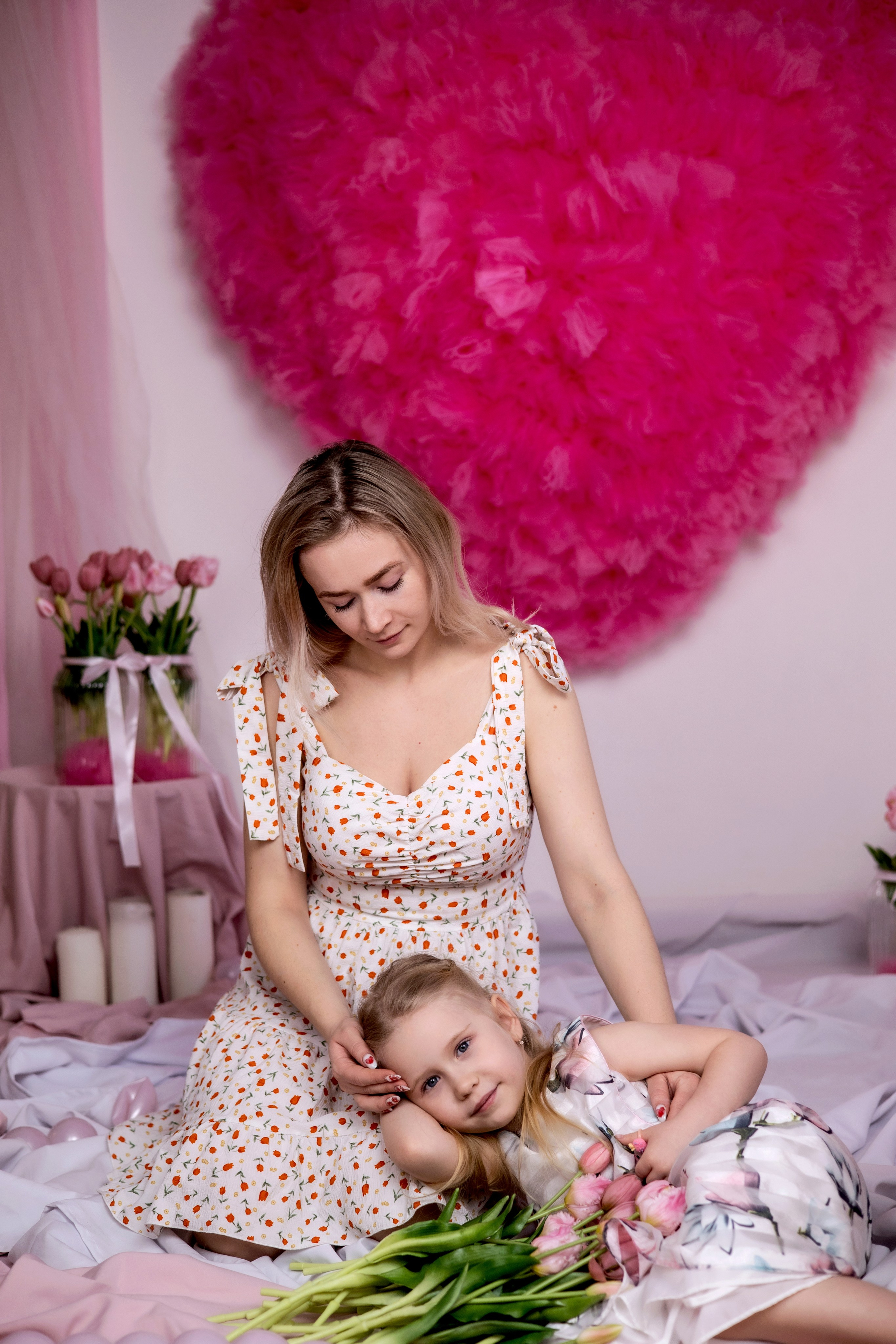 Мама и дочка. Фотограф Надежда Лукьянова