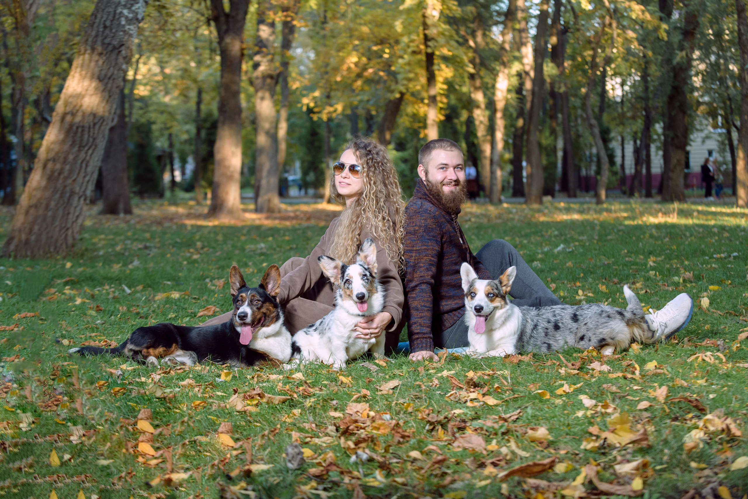 Оля и Ваня с собаками. Фотограф в Ростове-на-Дону Маркер Елена