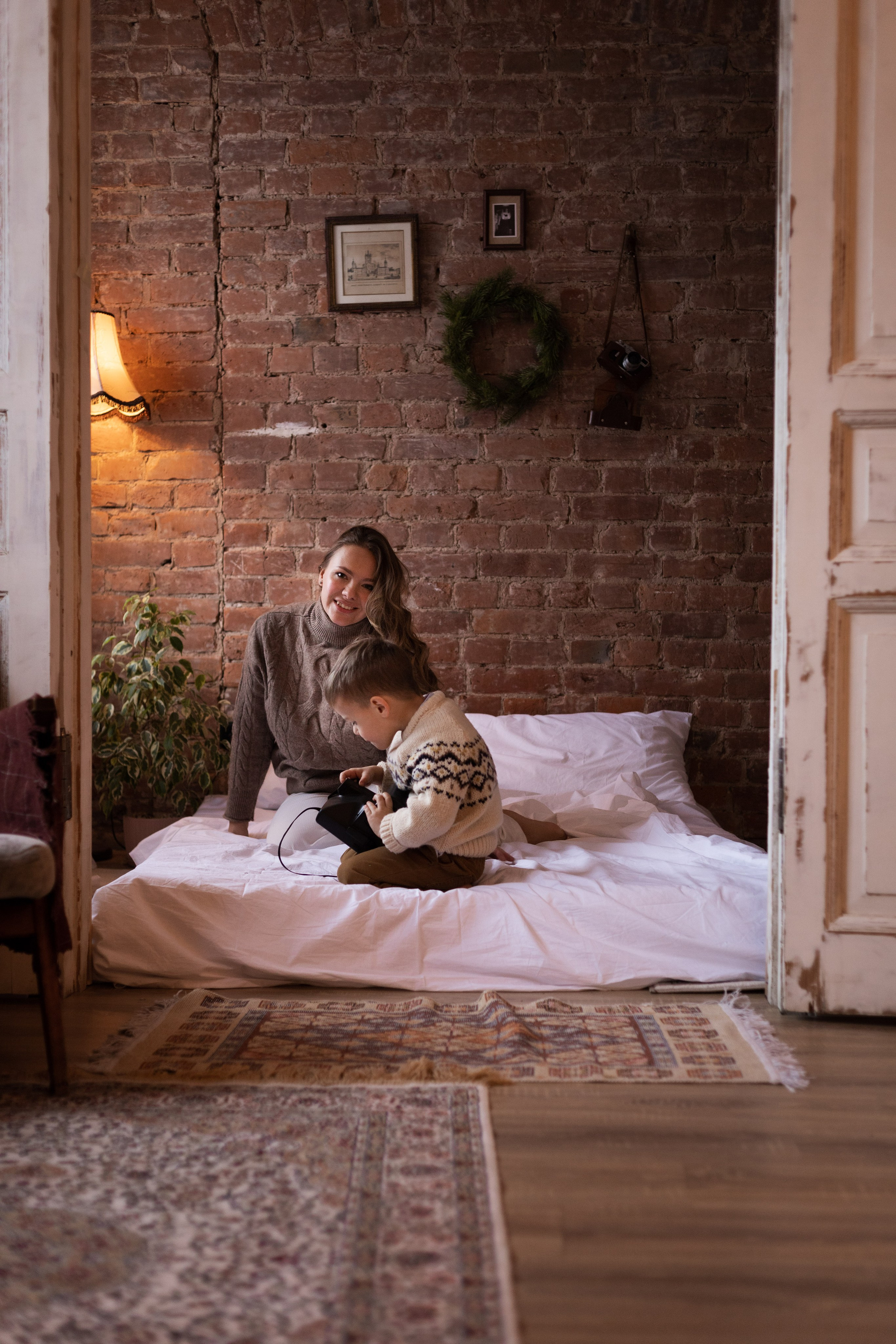 Елена и Николас. Новогодняя фотосессия в студии. Семейный и детский фотограф в Санкт-Петербурге Павлова Елена