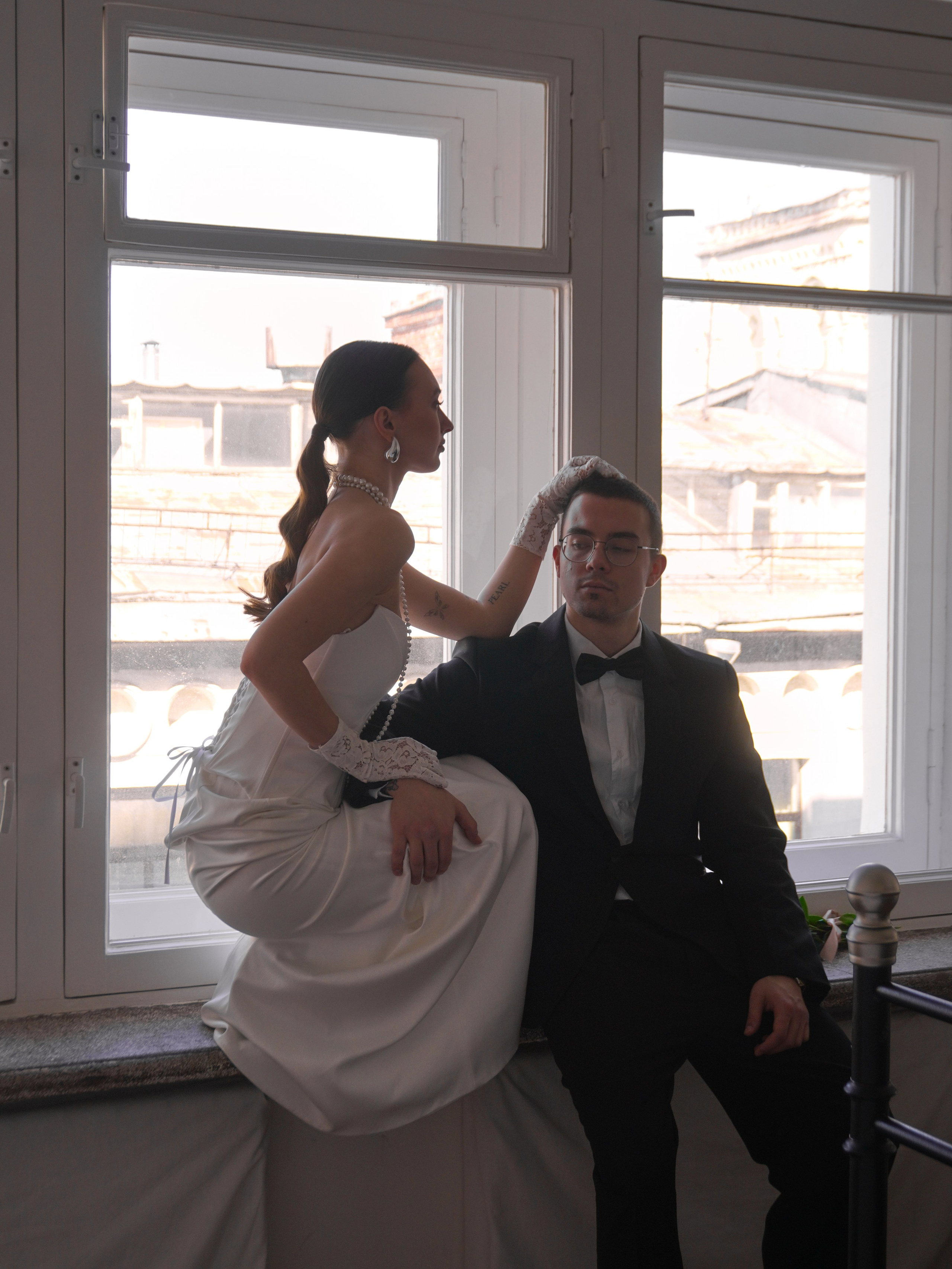 Утро невесты в студии Москва. Свадебный фотограф в Москве Алина Лисовская