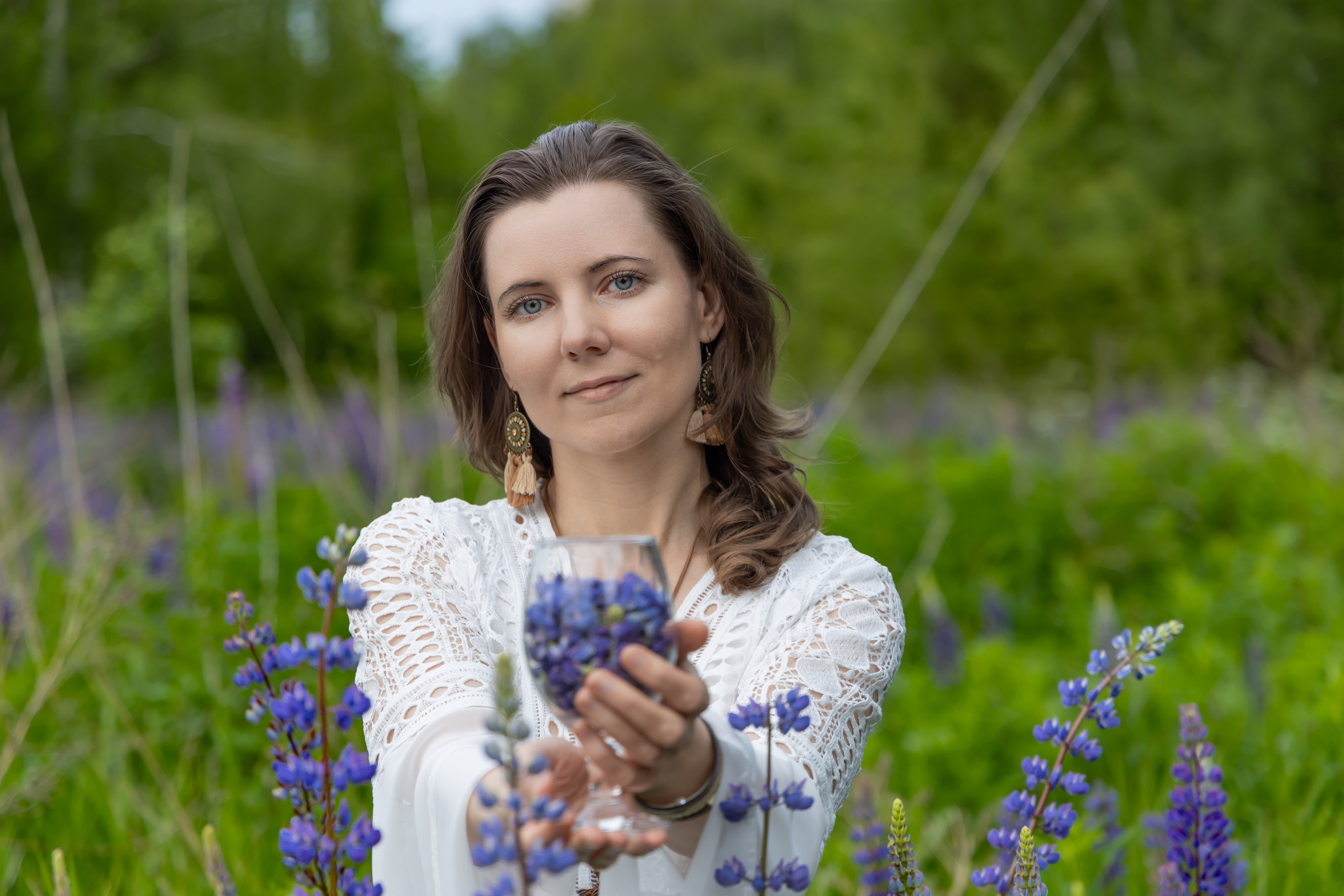 Фотосессия в люпинах. Репортажный, семейный и студийный фотограф в Москве Демин Алексей