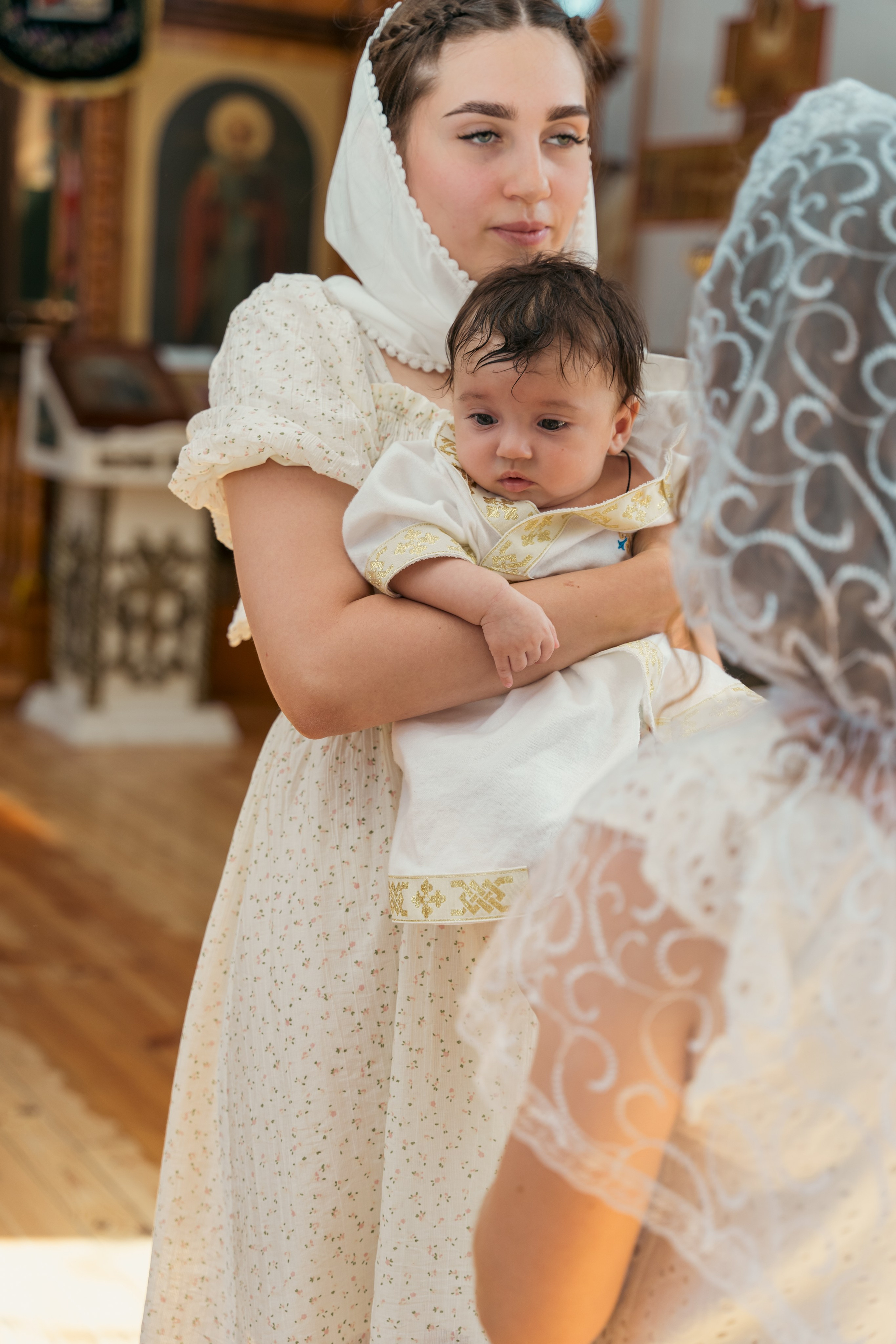 Крещение малыша Владимира: начало духовного пути. Фотограф |Ленинск, Волжский, Волгоград| Наталья Савилова